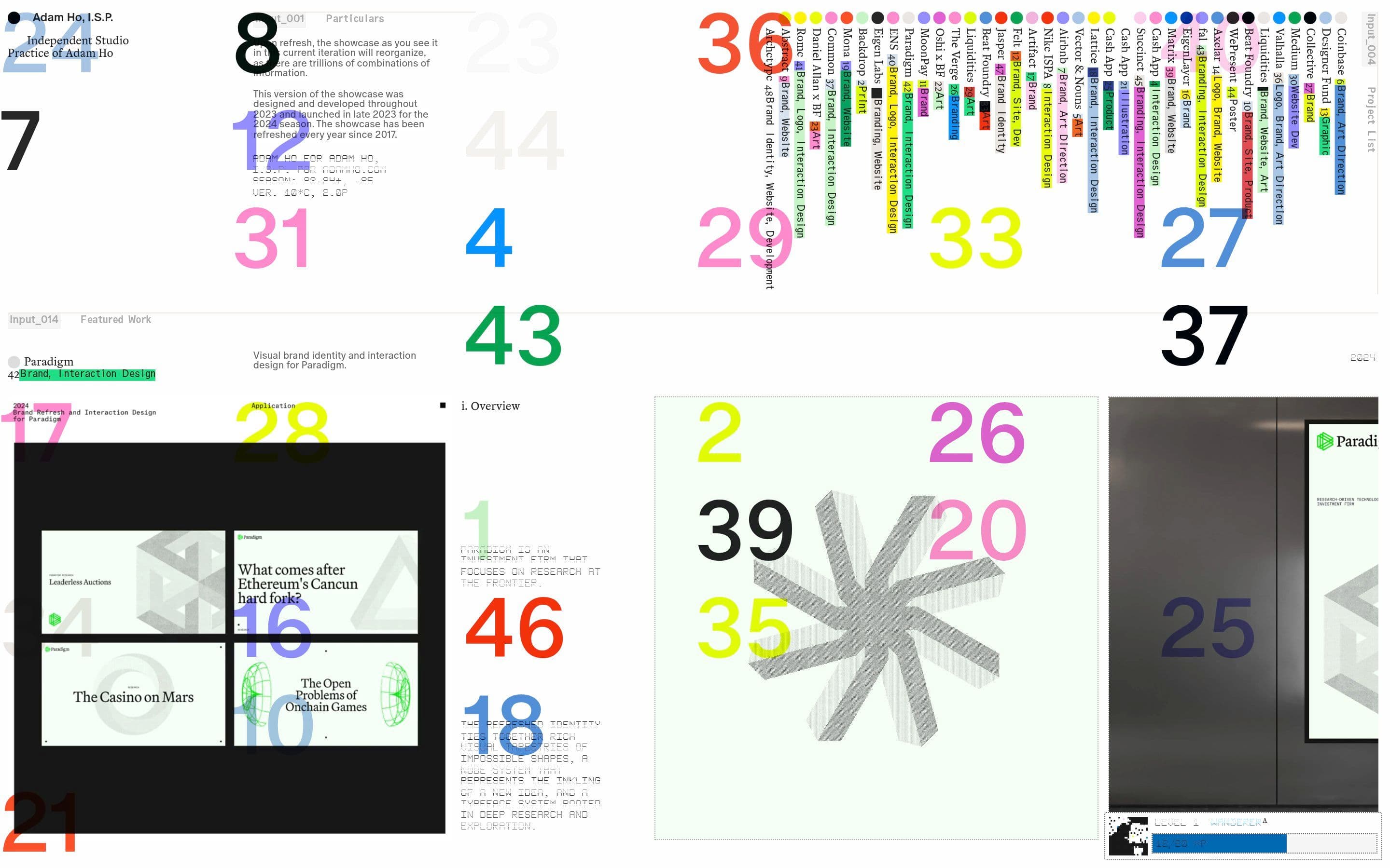 Adam Ho — Designer, Graphic Designer website design