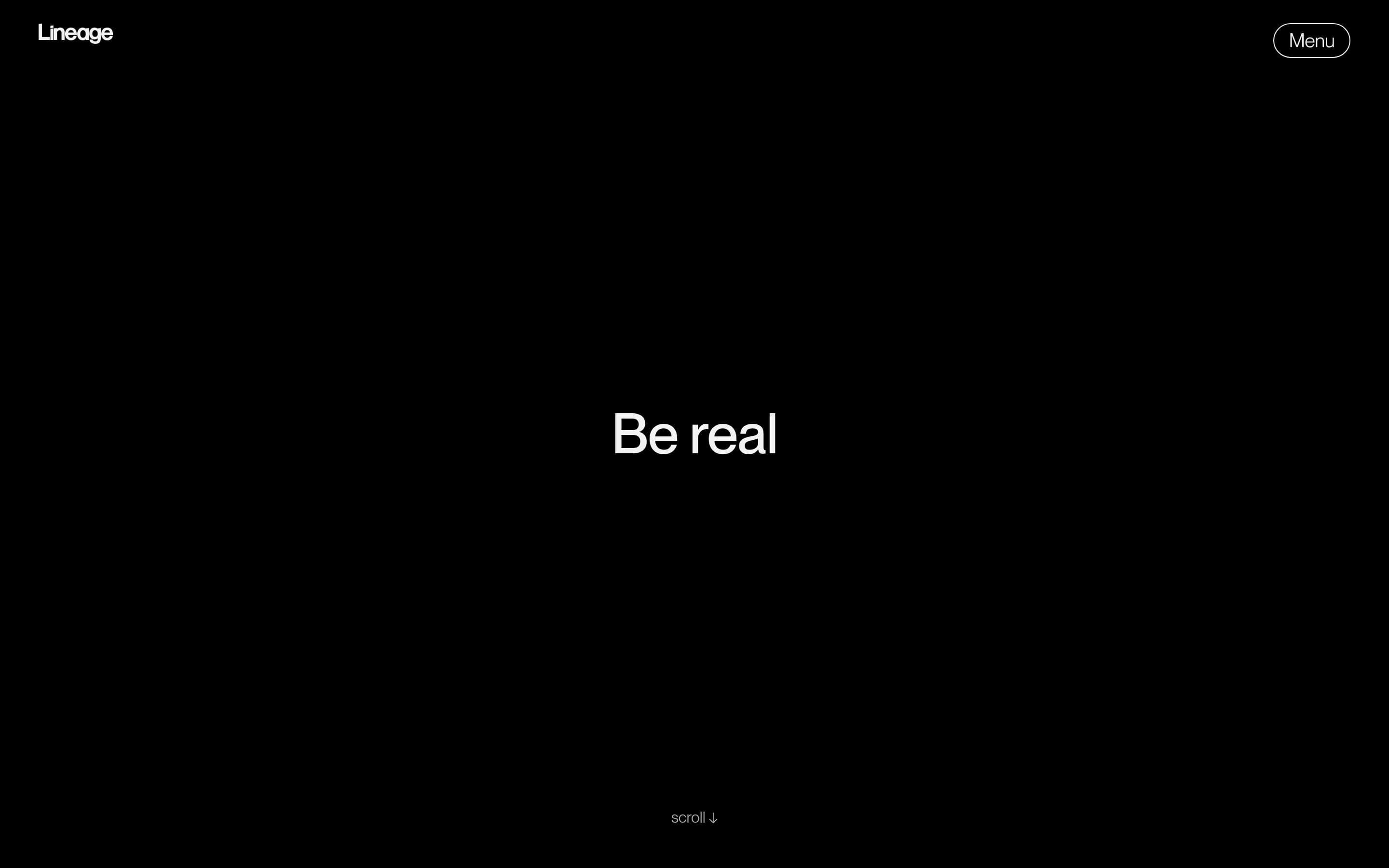 Lineage — Agency, Branding website design