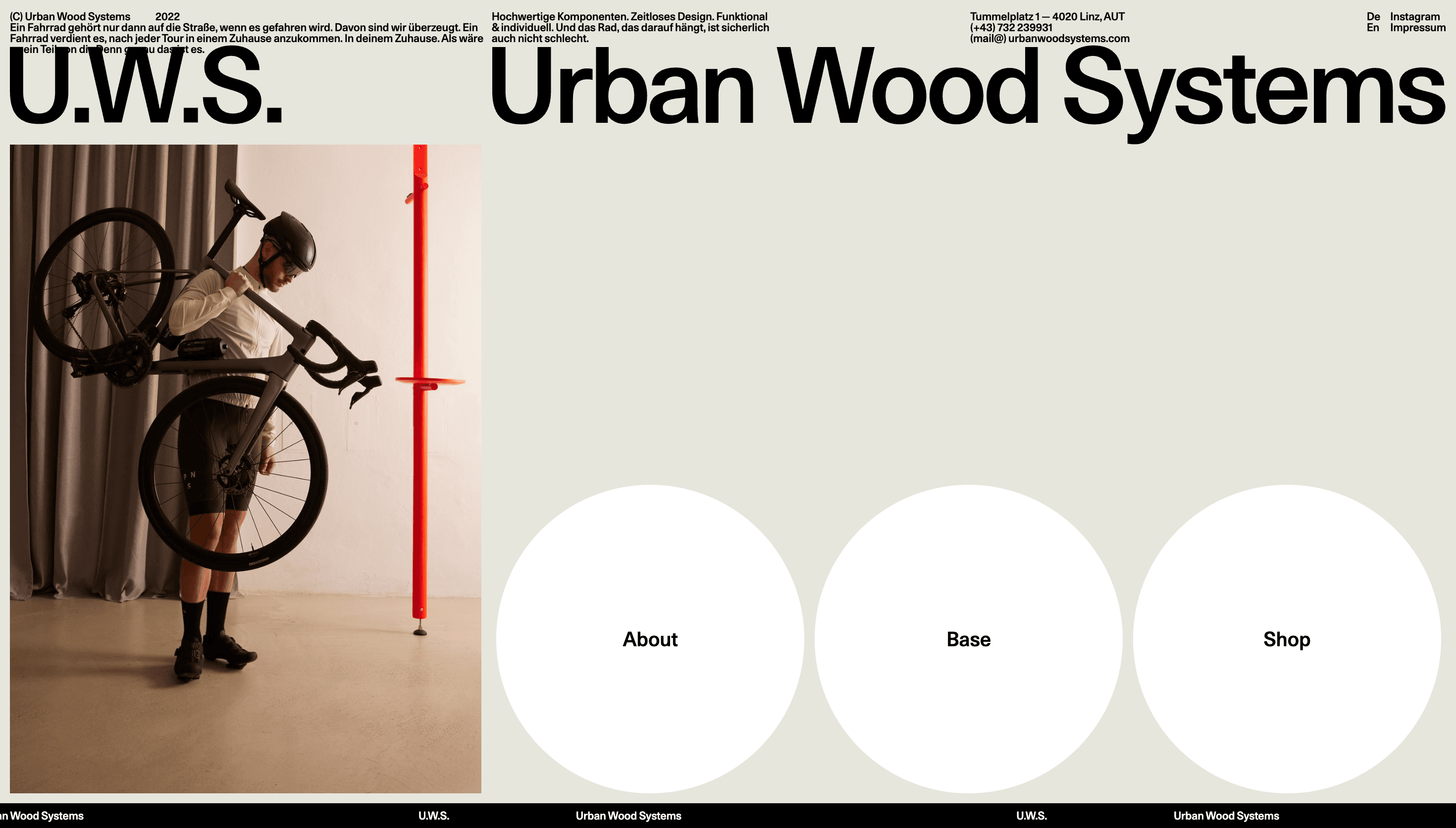 Urban Wood Systems — Sustainability, Corporate website design