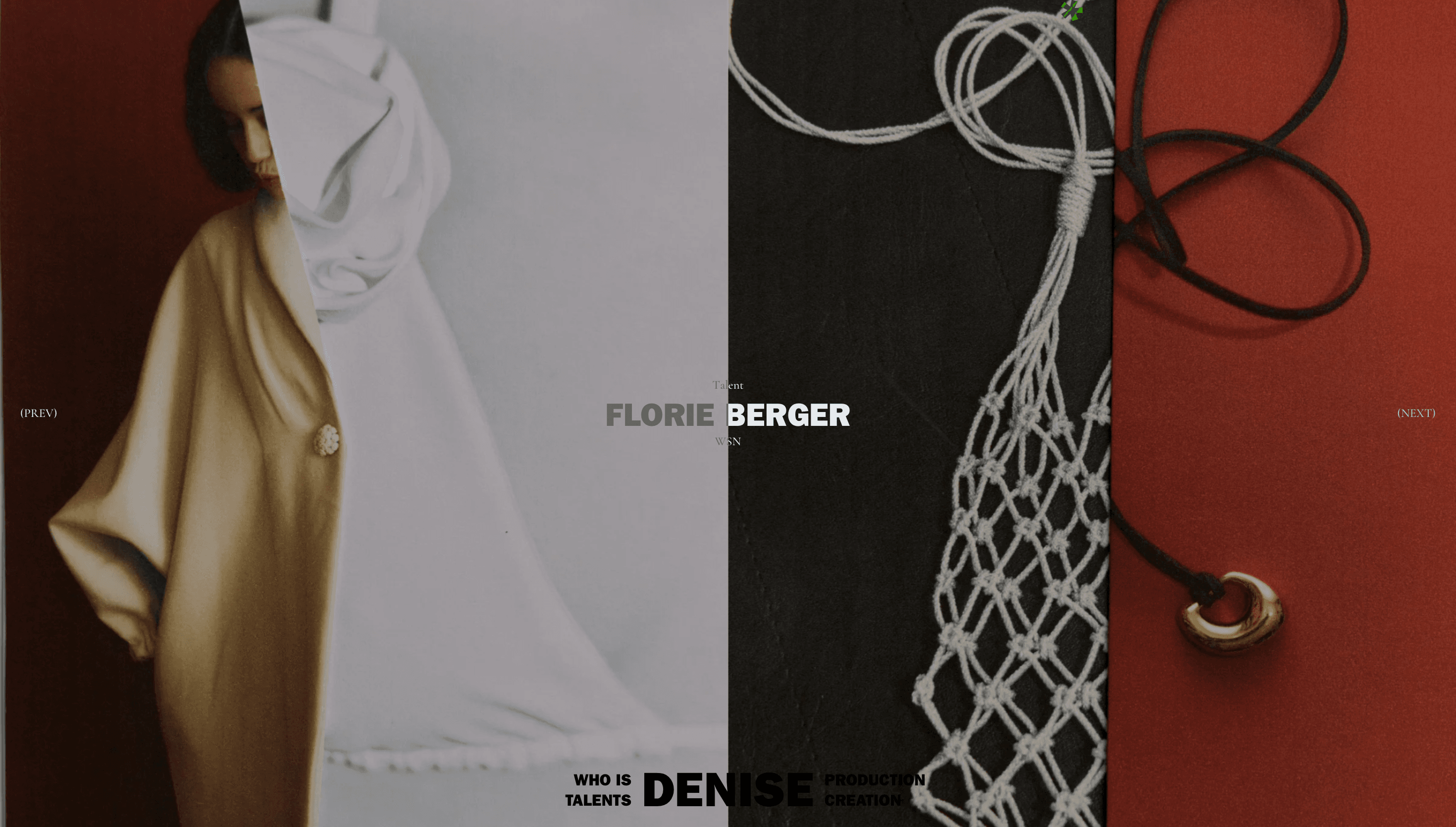Denise — Agency, Photographer website design