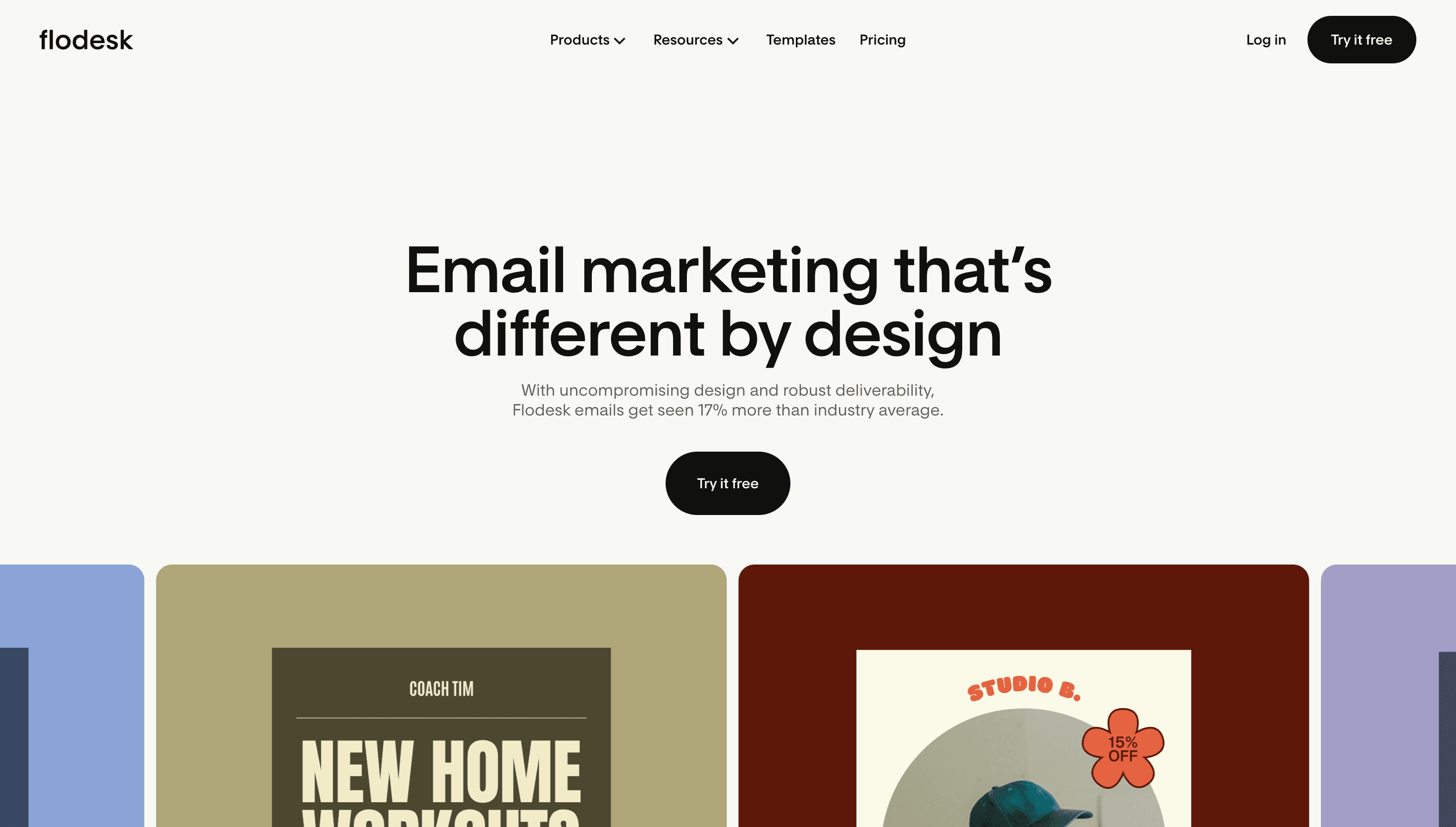 Flodesk — SaaS, Landing Page website design