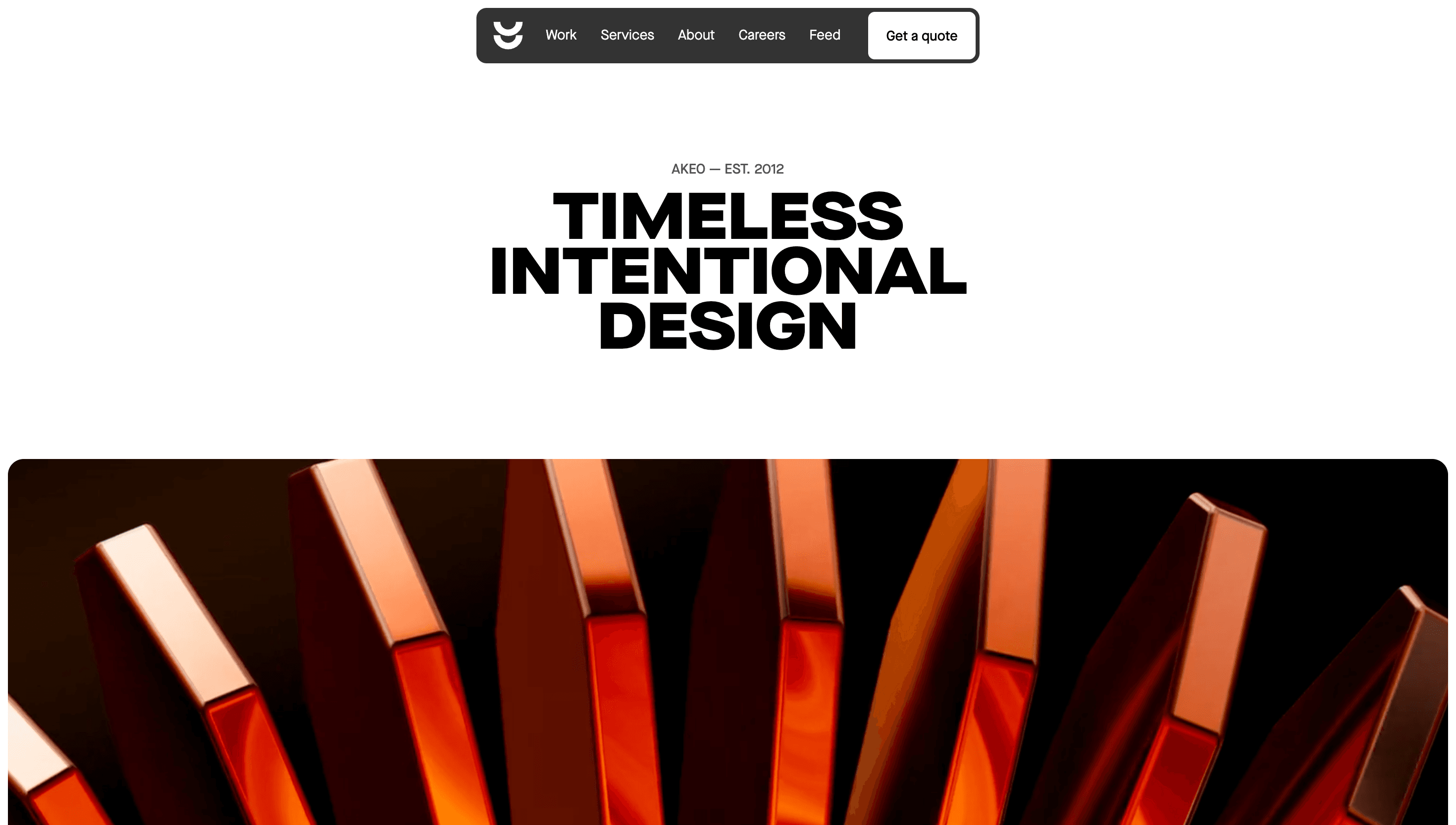 Akeo — Agency, Product website design