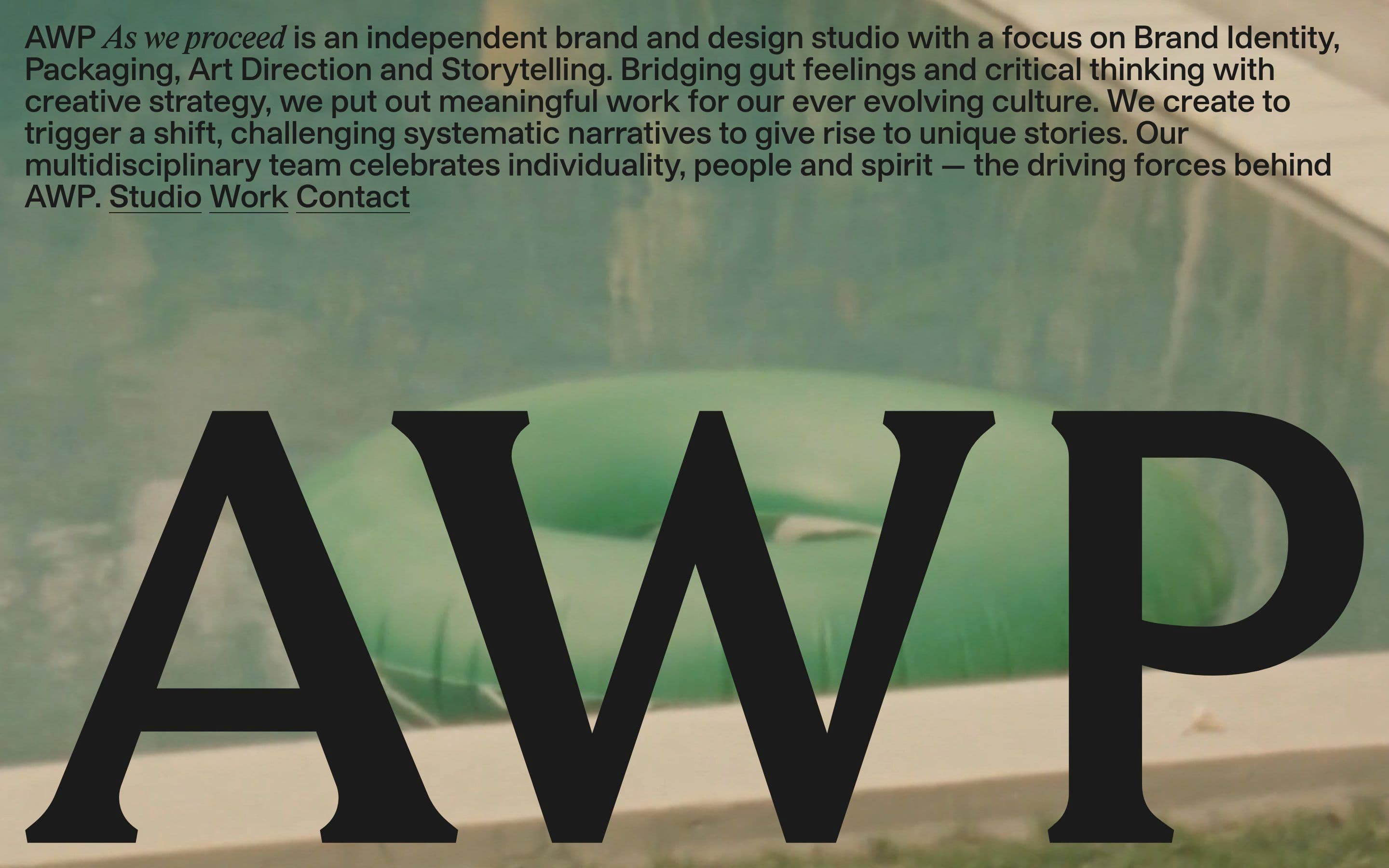 AWP — Agency, Studio website design