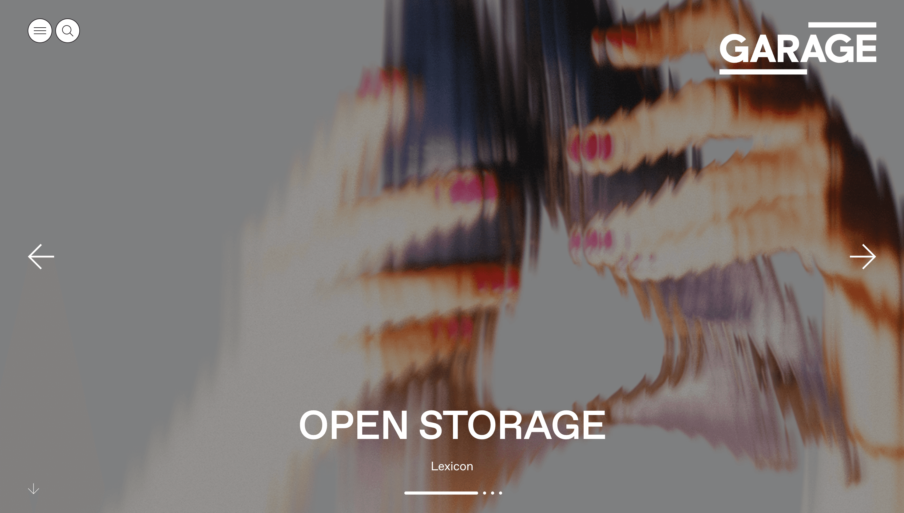 Garage Museum of Contemporary Art — Art, Culture website design