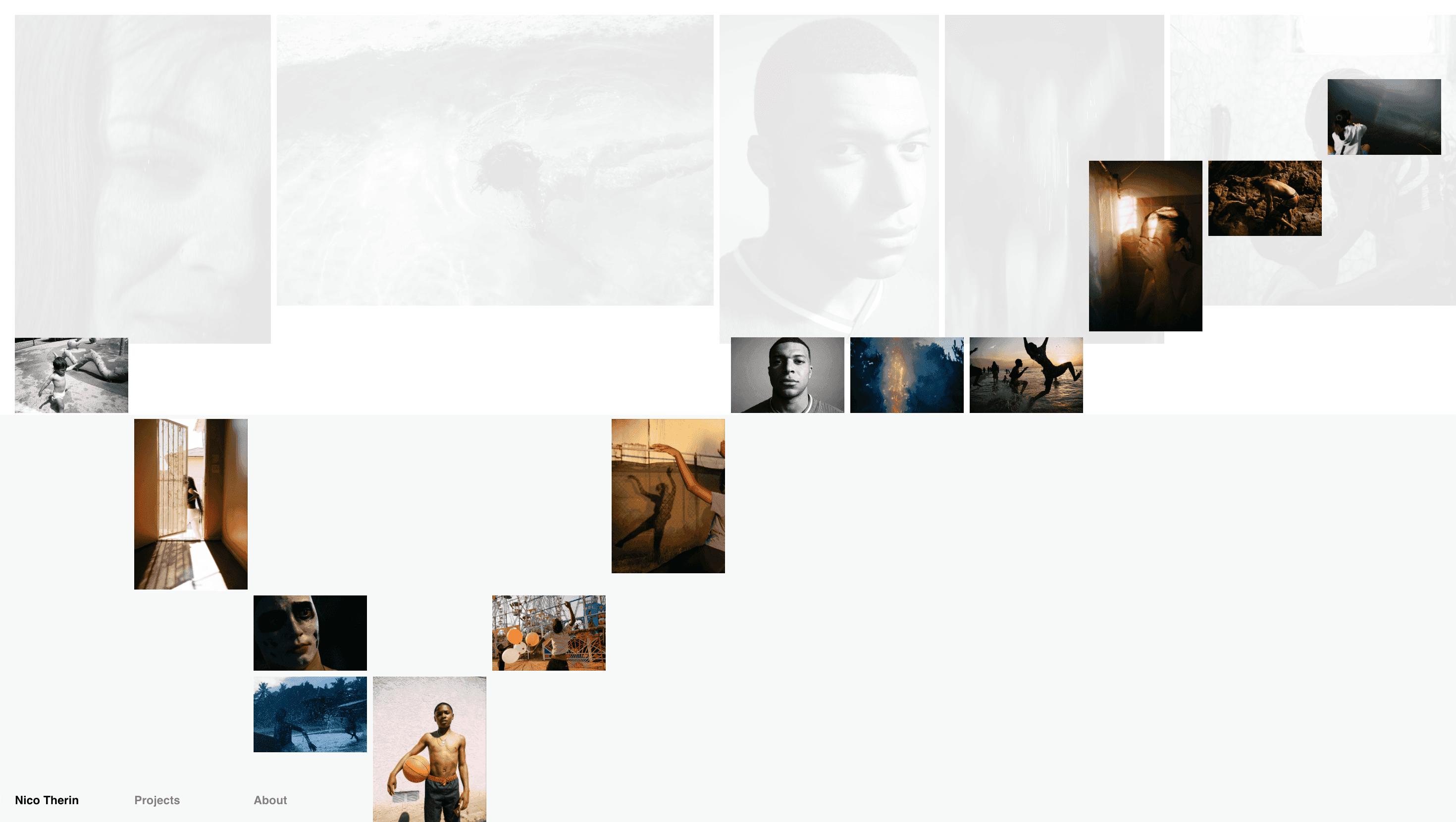 Nico Therin — Portfolio, Minimal website design