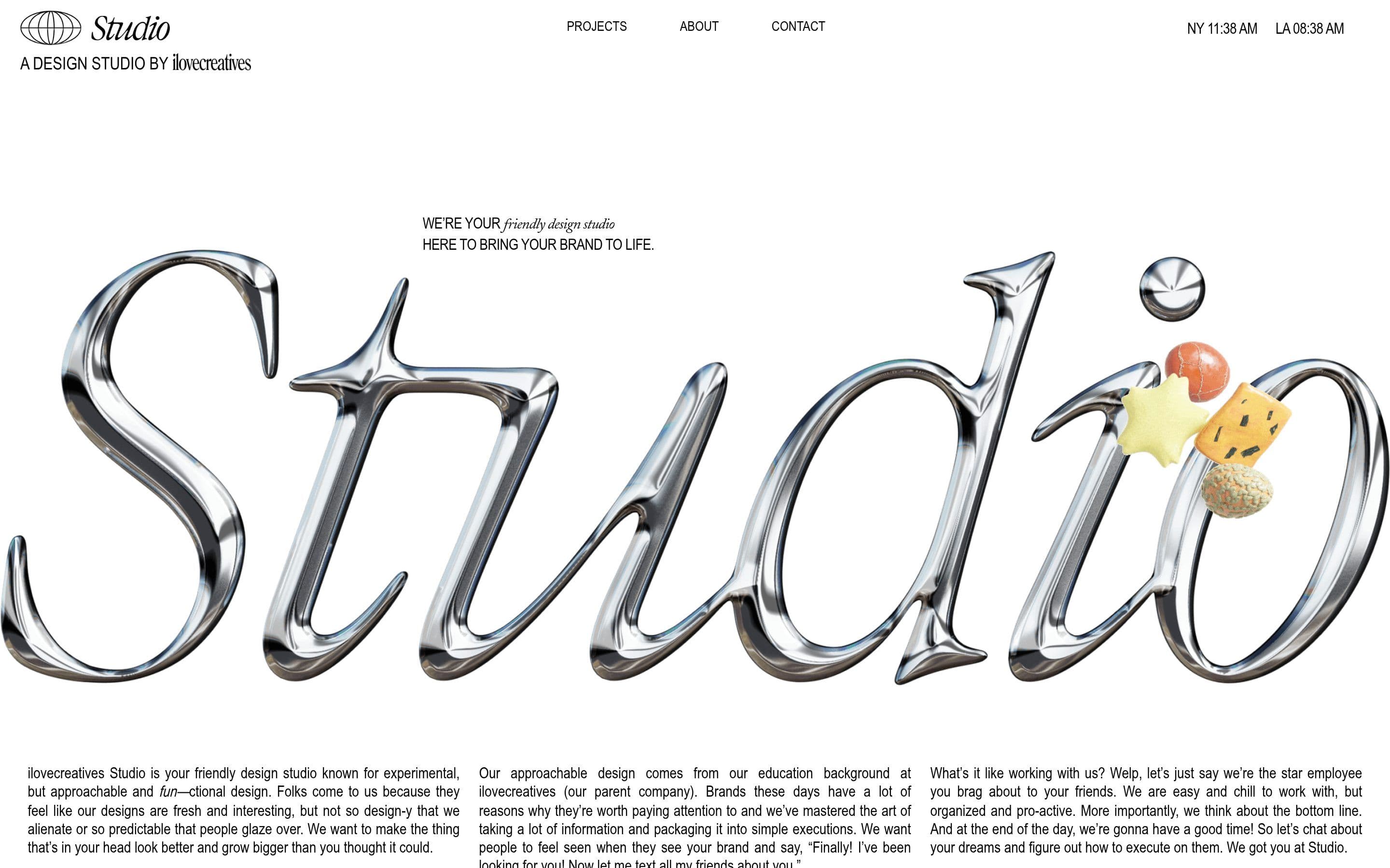 ilovecreatives Studio — Agency, Studio website design