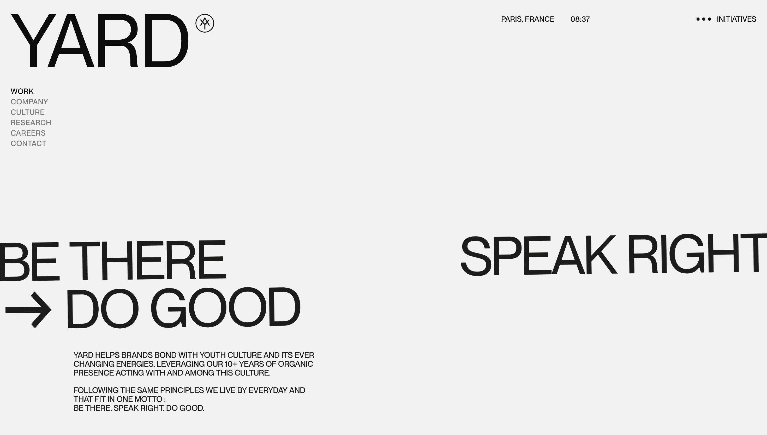 YARD — Culture, Art website design