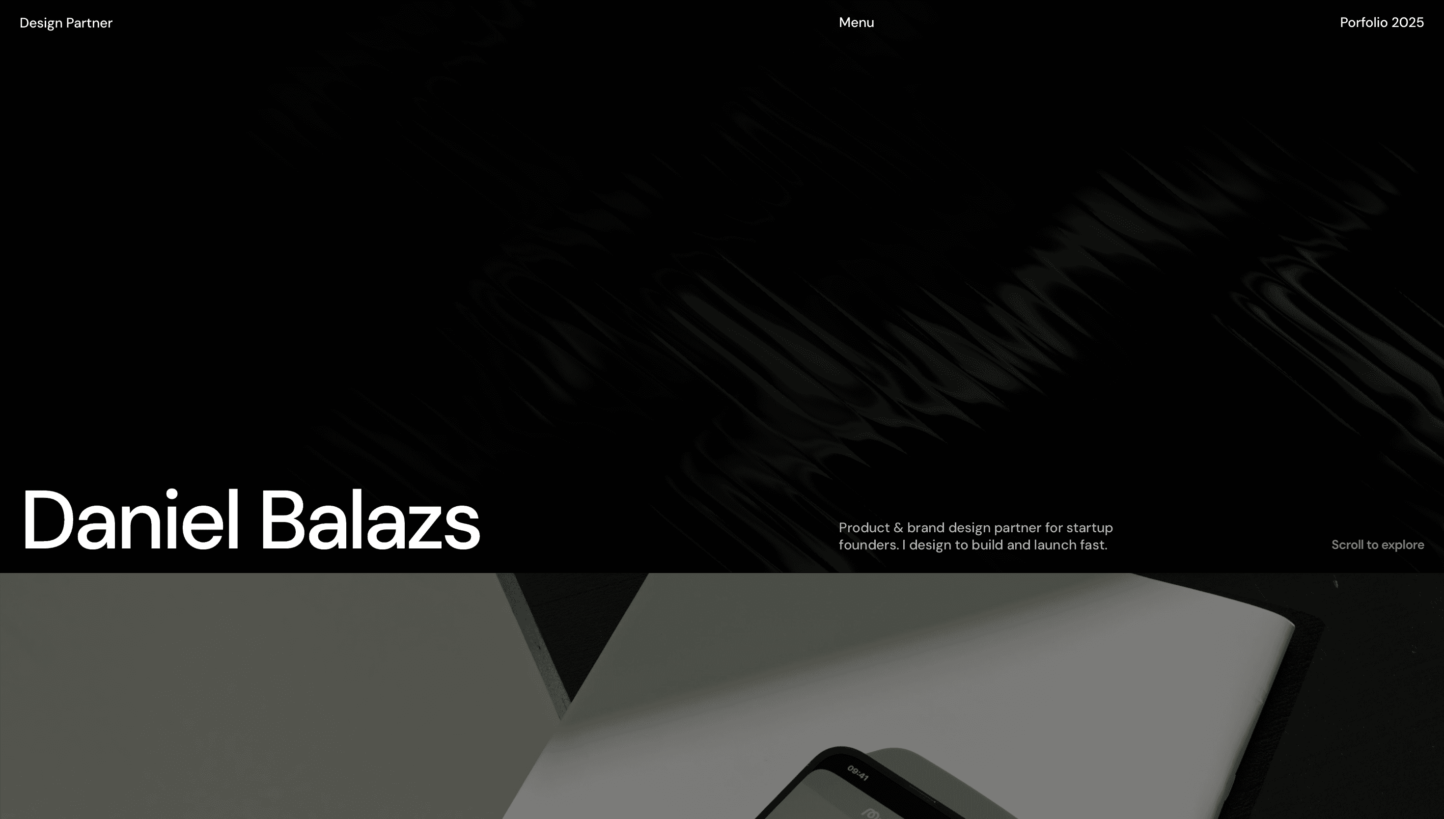 Daniel Balazs — Designer, Startup website design