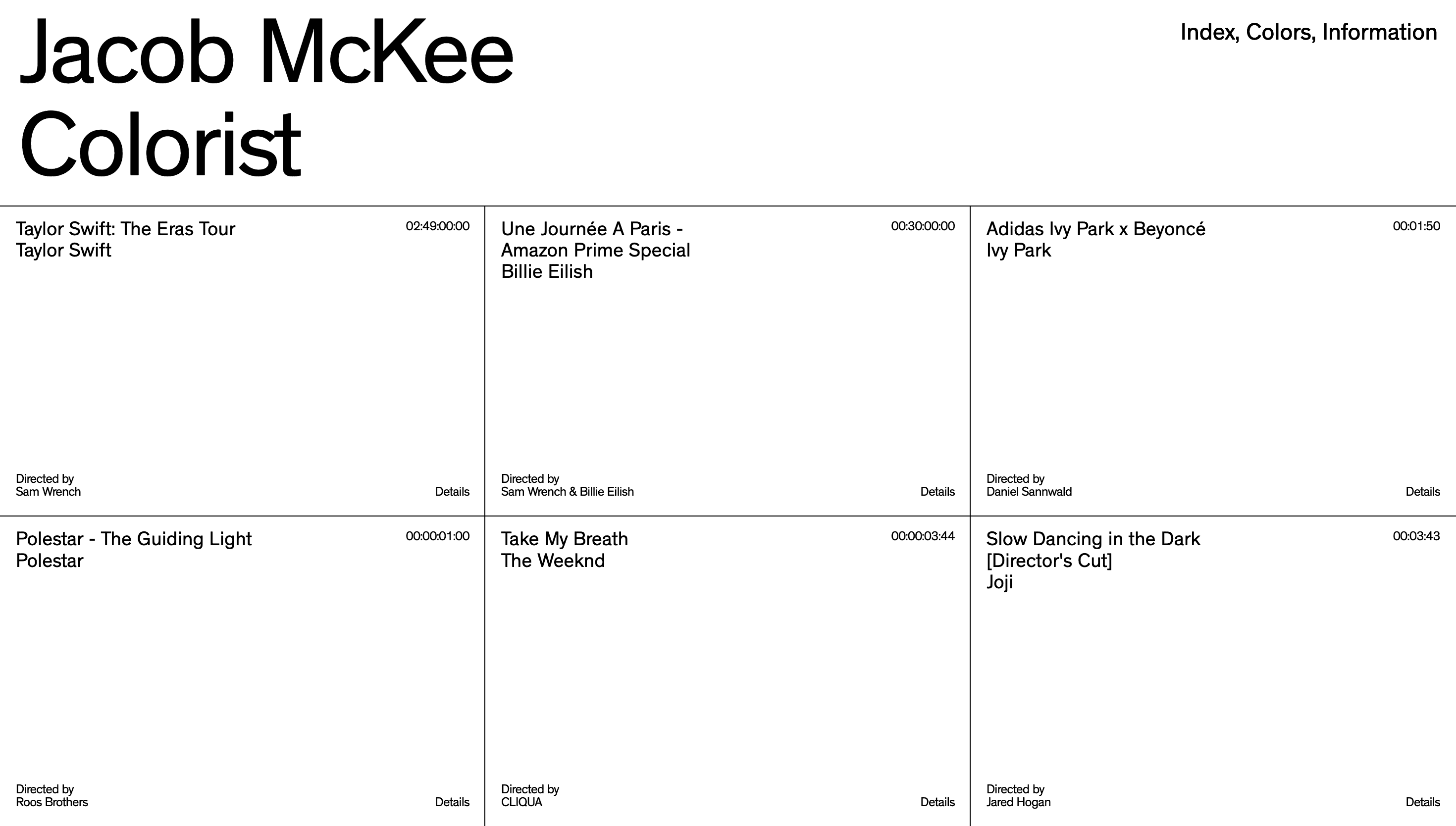 Jacob McKee — Personal, Portfolio website design