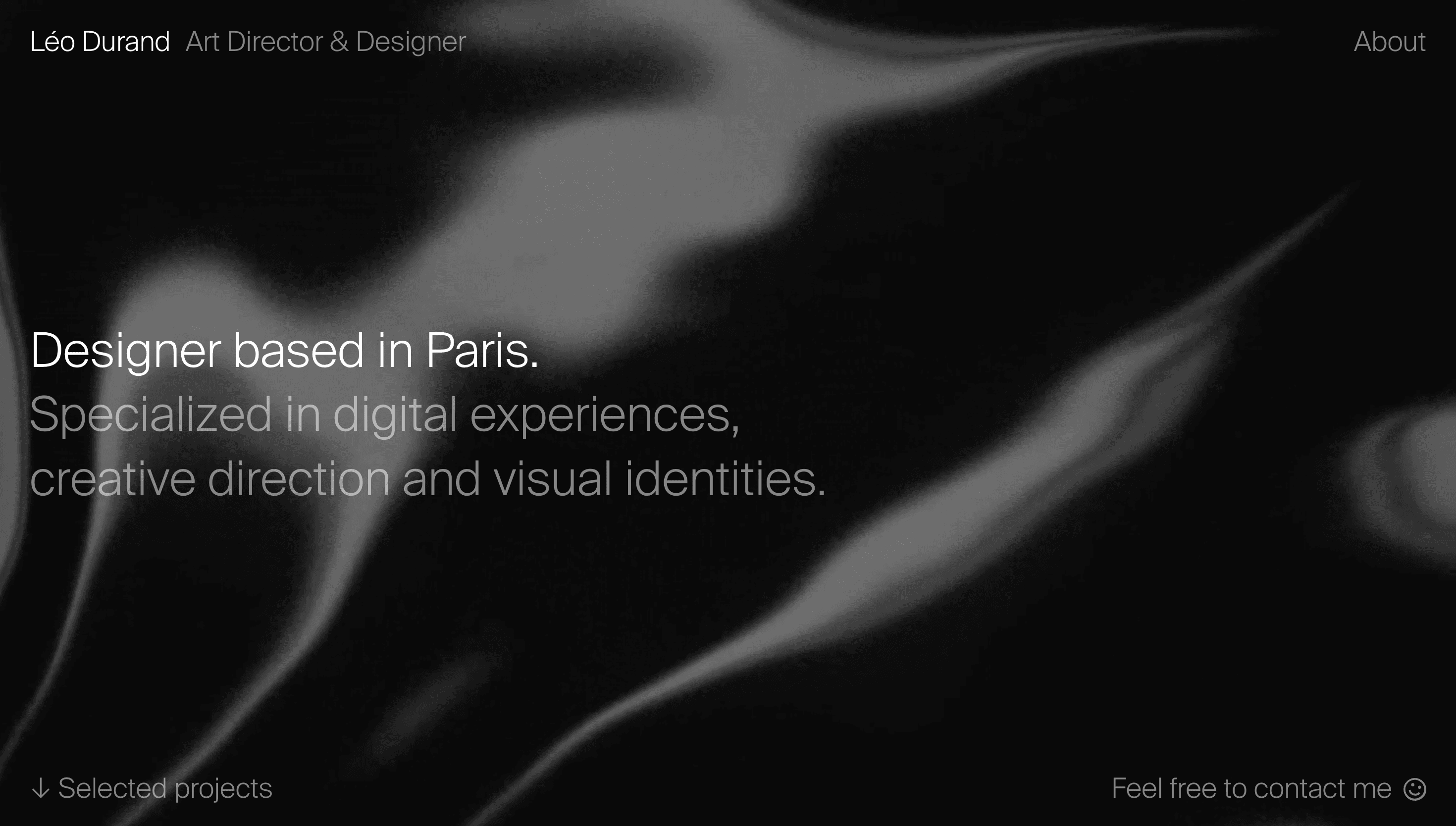 Léo Durand — Designer, Portfolio website design