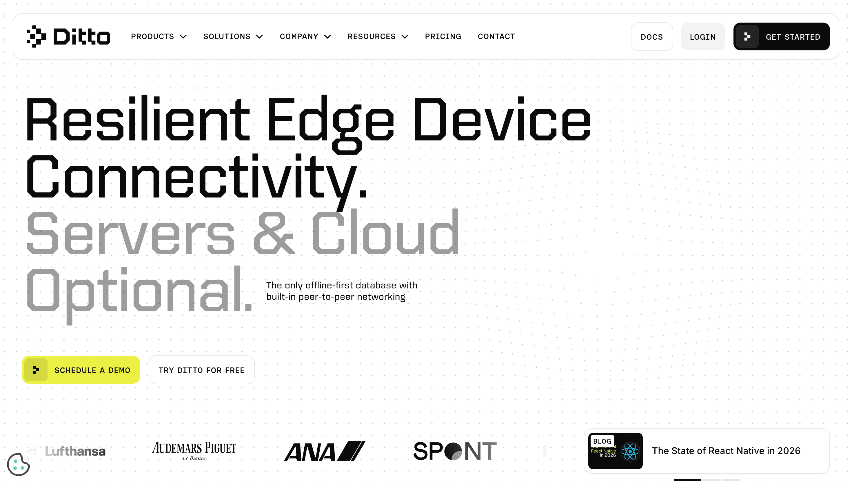 Ditto — Tech, Cloud website design