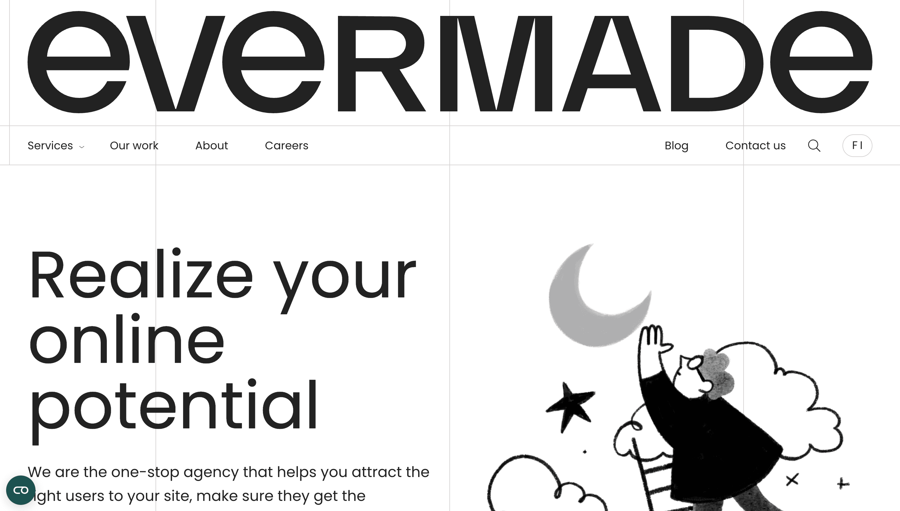 Evermade — Agency, Tech website design