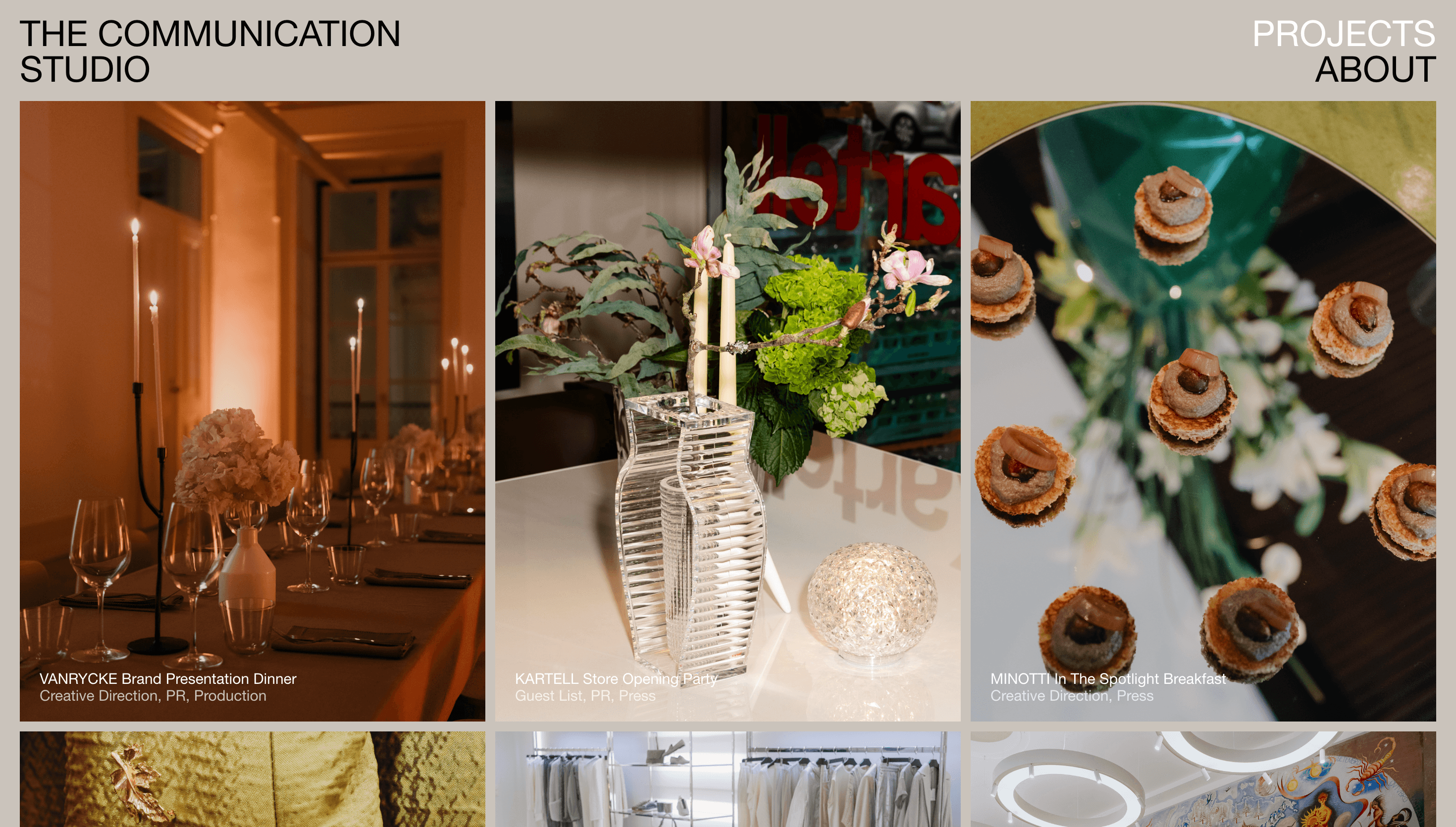 The Communication Studio — Agency, Animation website design