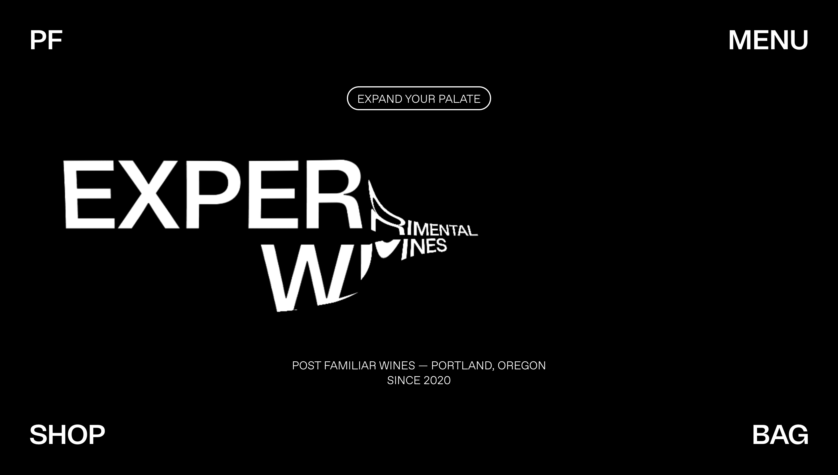 Post Familiar Wine — Food, Sustainability website design