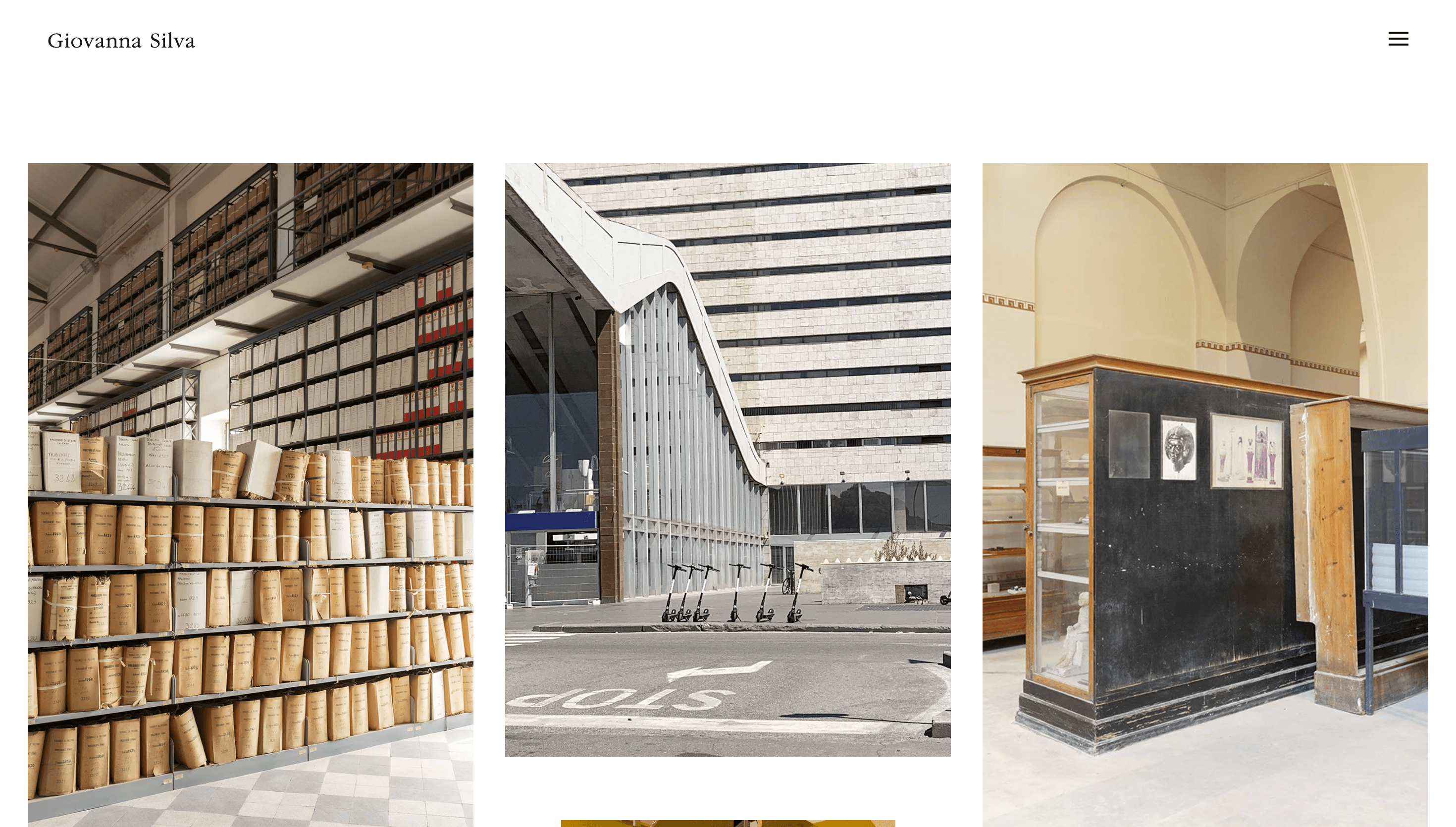 Giovanna Silva — Photographer, Art website design