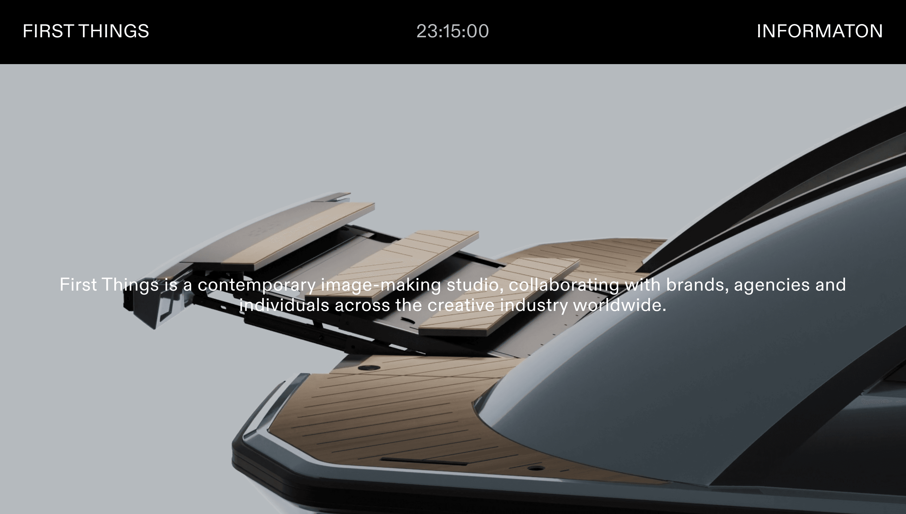 First Things — Studio, Agency website design