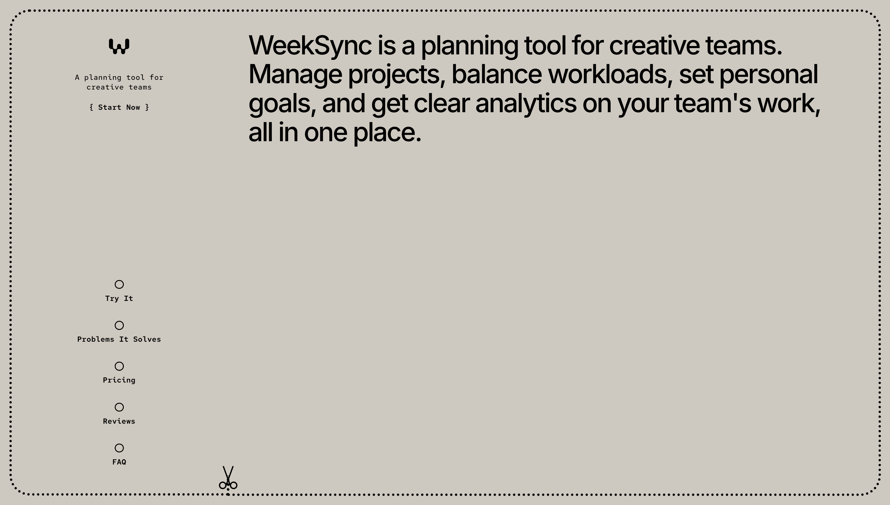 WeekSync — Calendar, Productivity website design