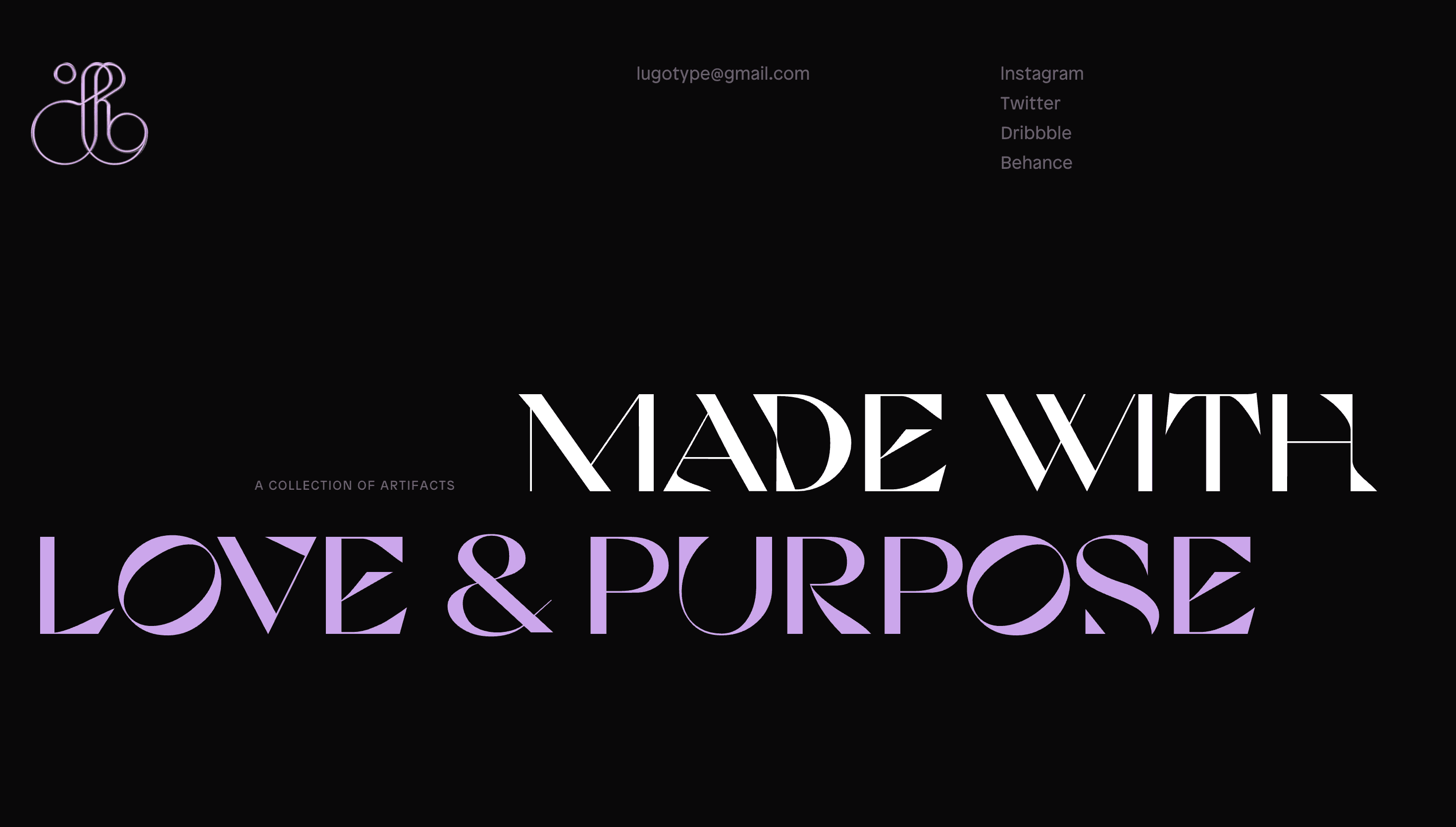 Lu Yu Portfolio — Designer, Portfolio website design