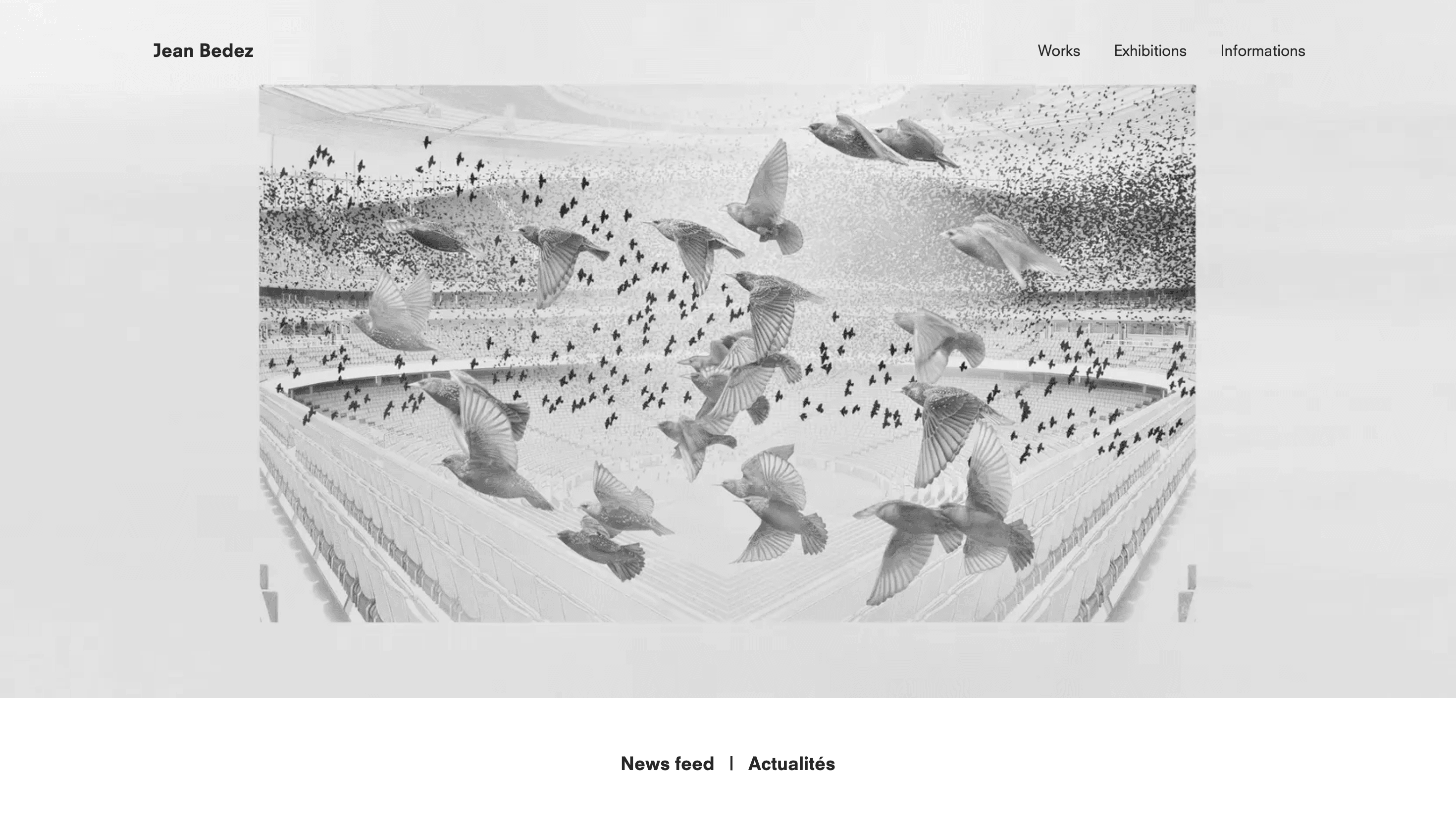 Jean Bedez — Art, Portfolio website design