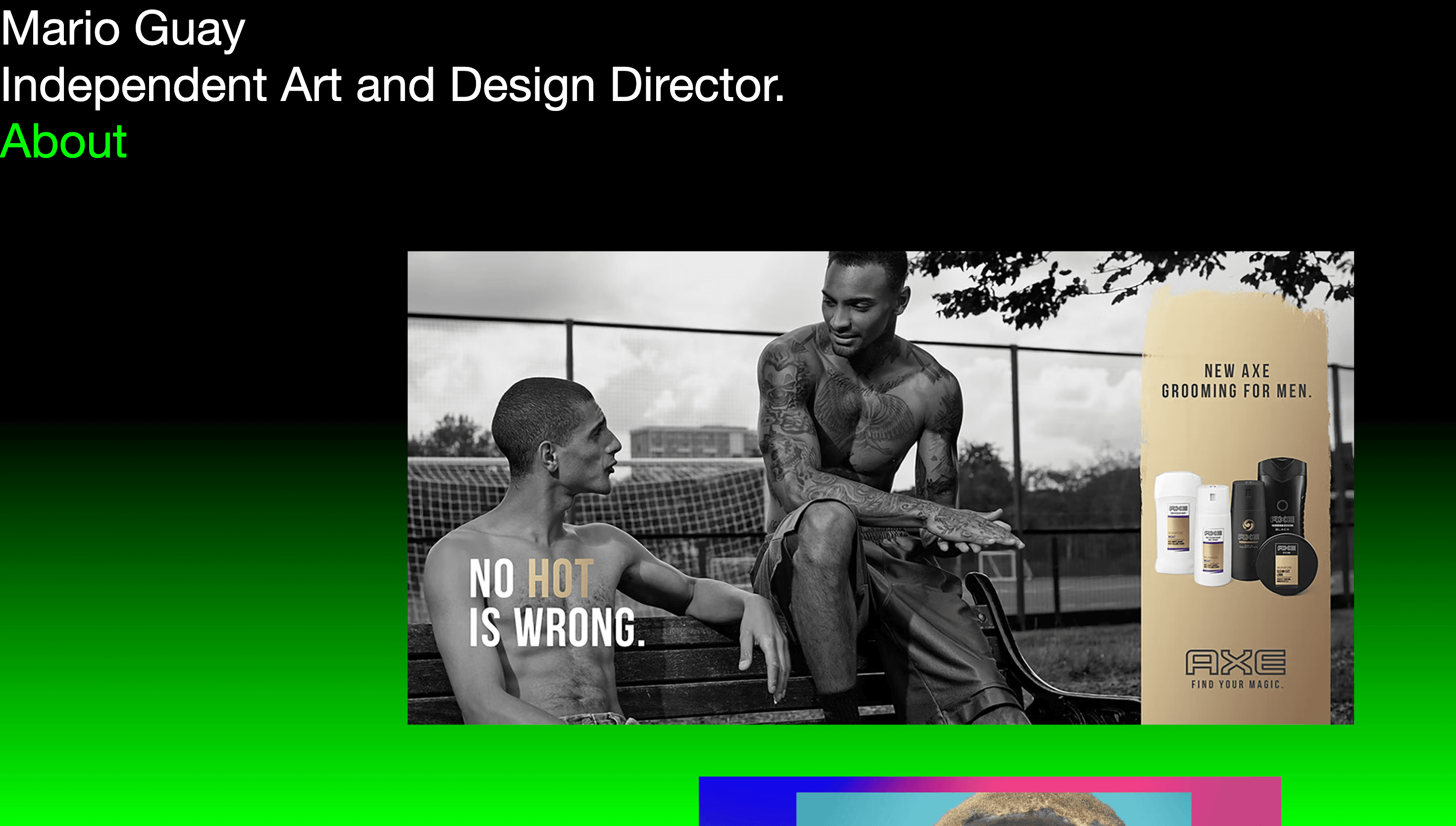 Mario Guay — Designer, Art website design