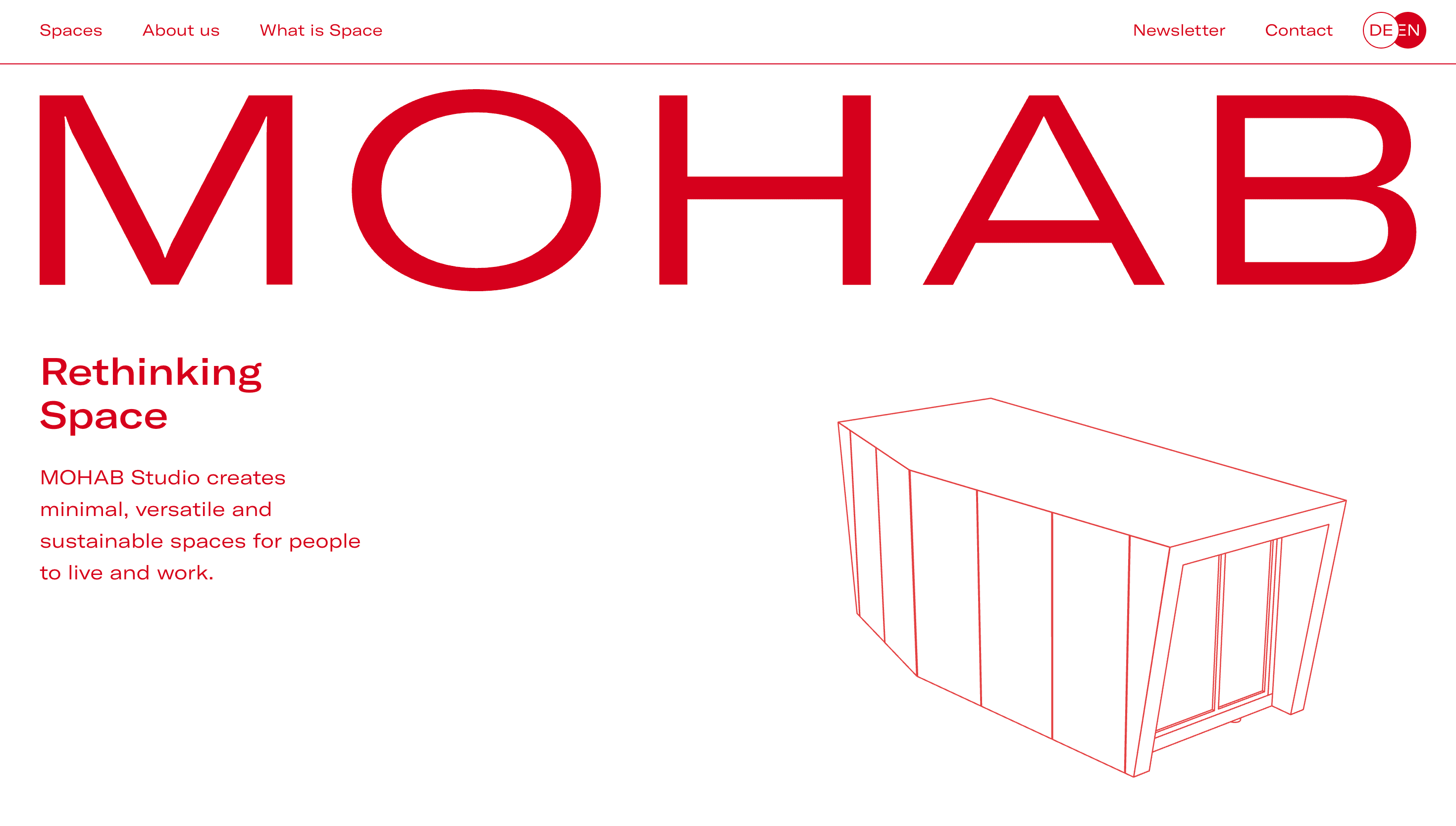 MOHAB — Minimal, Sustainability website design