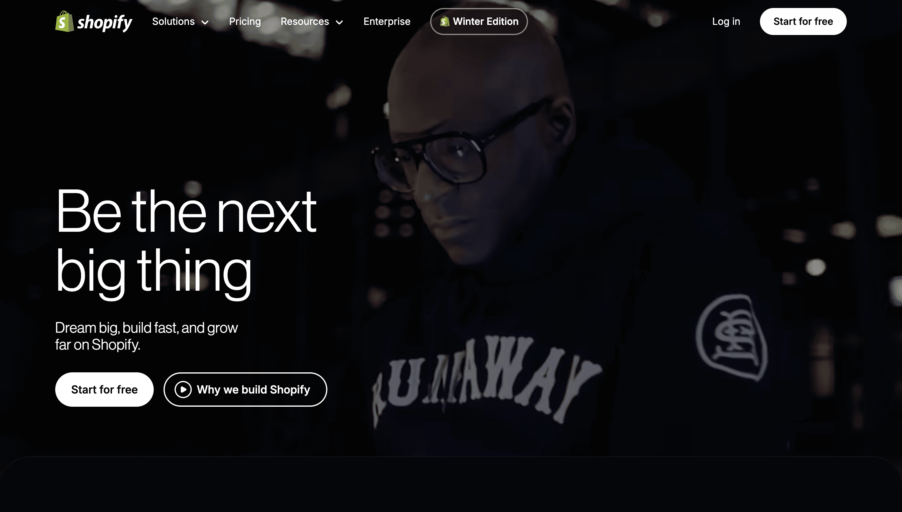 Shopify — E-commerce, SaaS website design