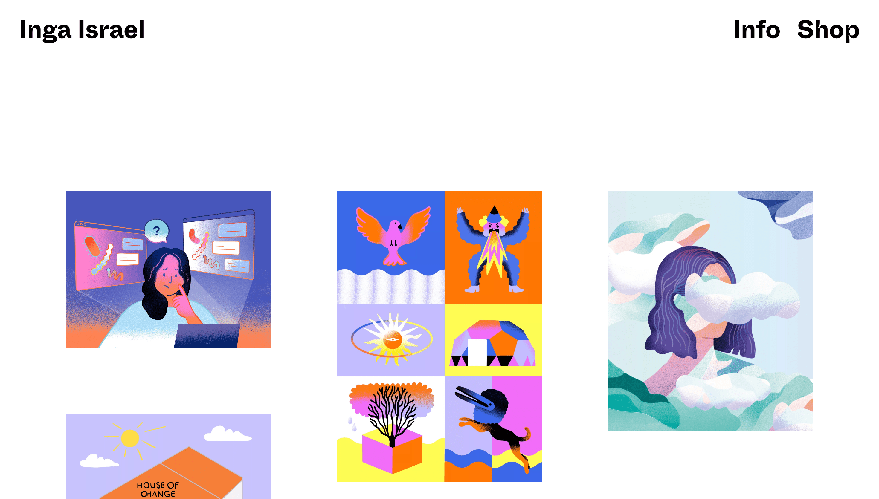 Inga Israel — Illustration, Designer website design