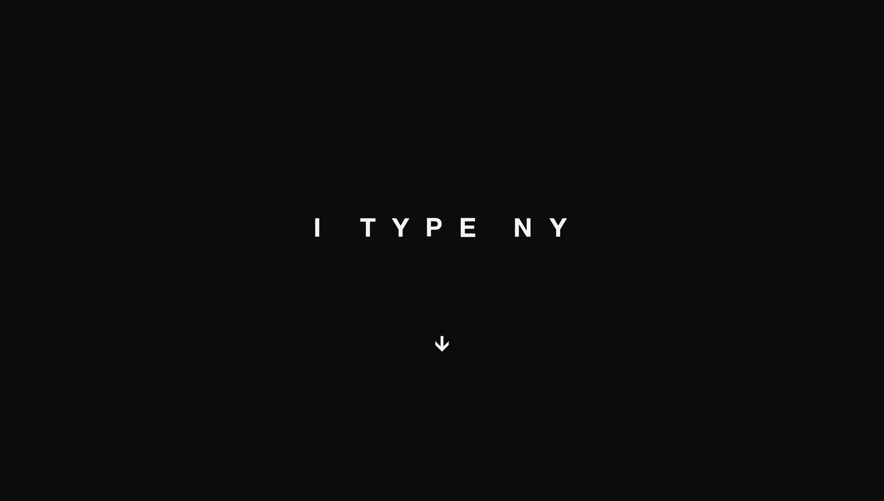 I TYPE NY — Agency, Studio website design