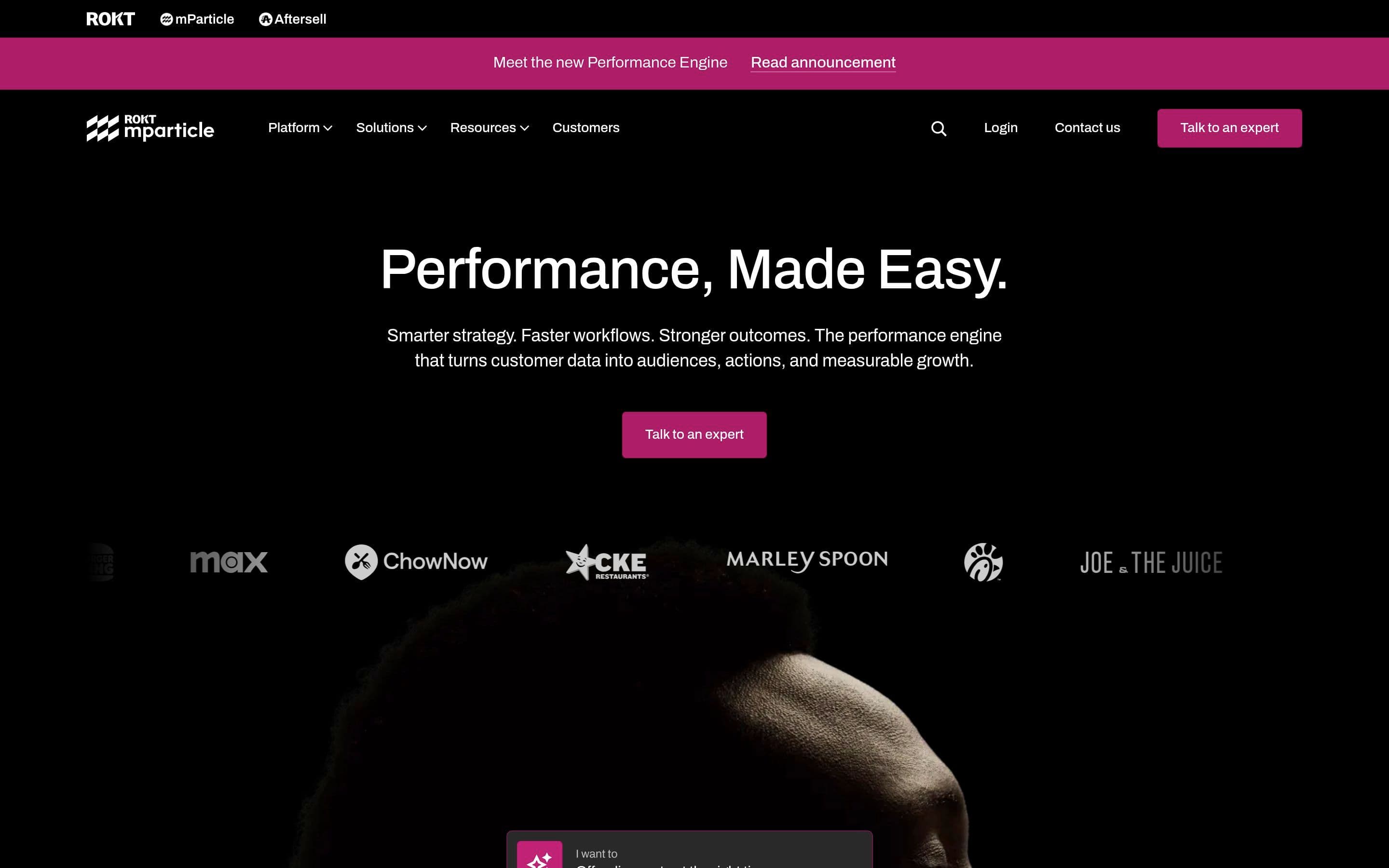 mParticle — Tech, SaaS website design