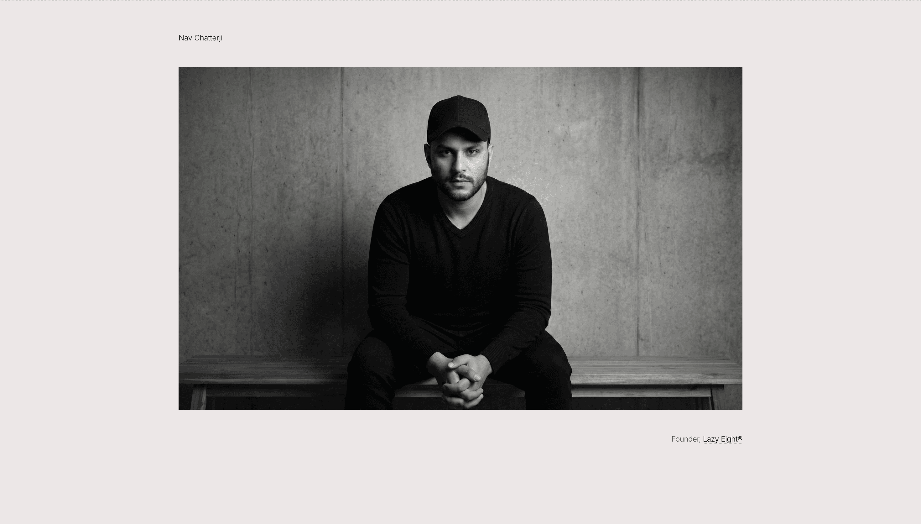 Nav Chatterji — Personal, Portfolio website design