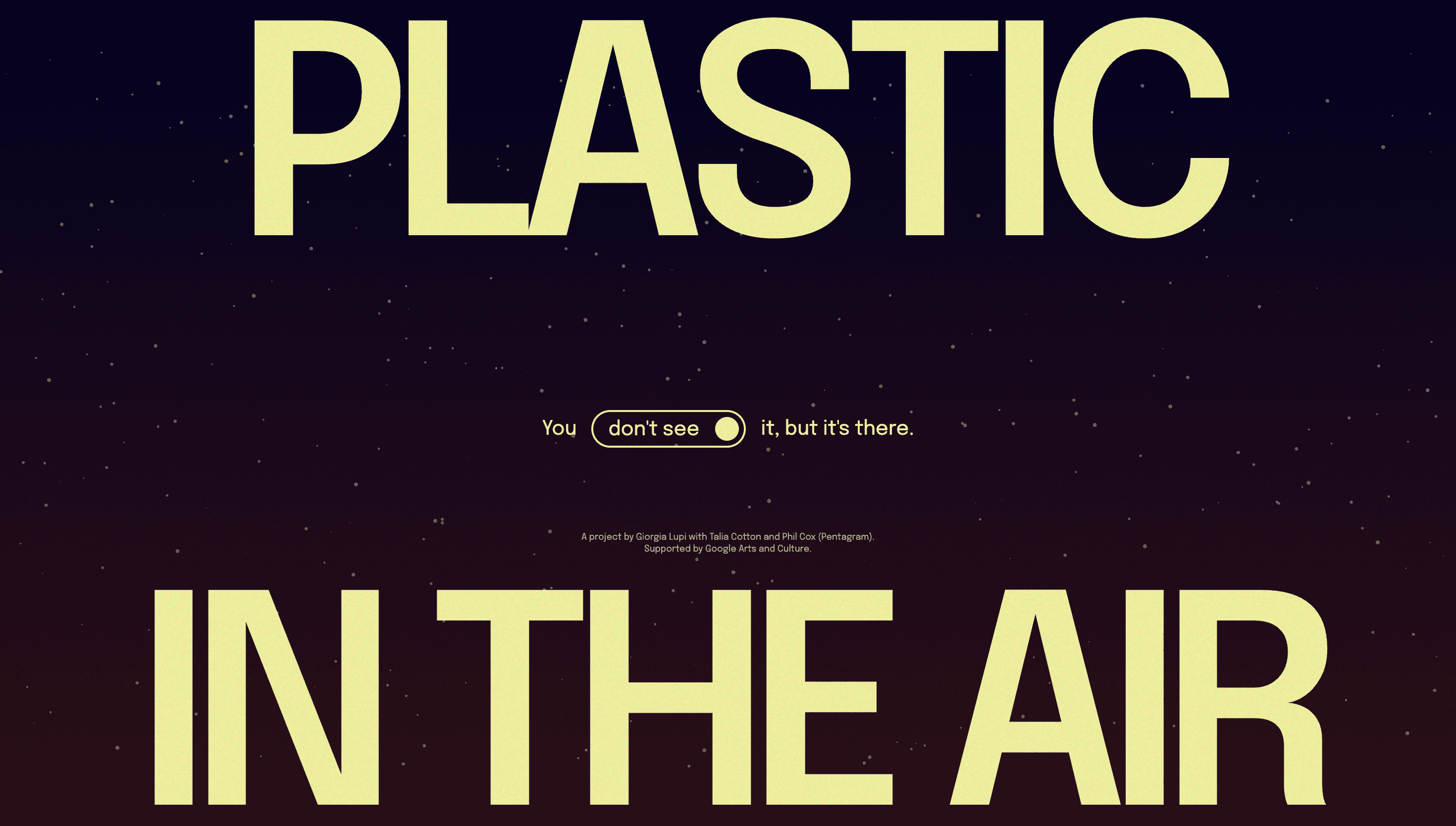 Plastic Air — Art, Tech website design
