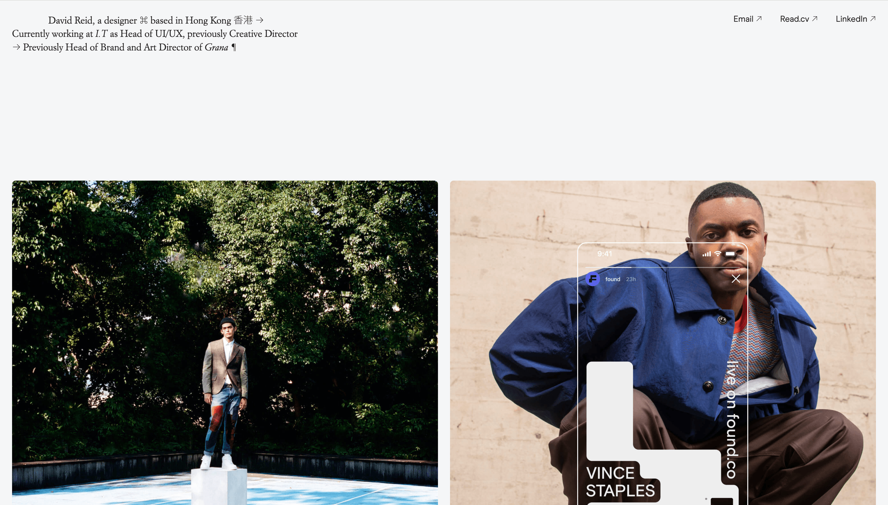 David Reid — Animation, Motion website design