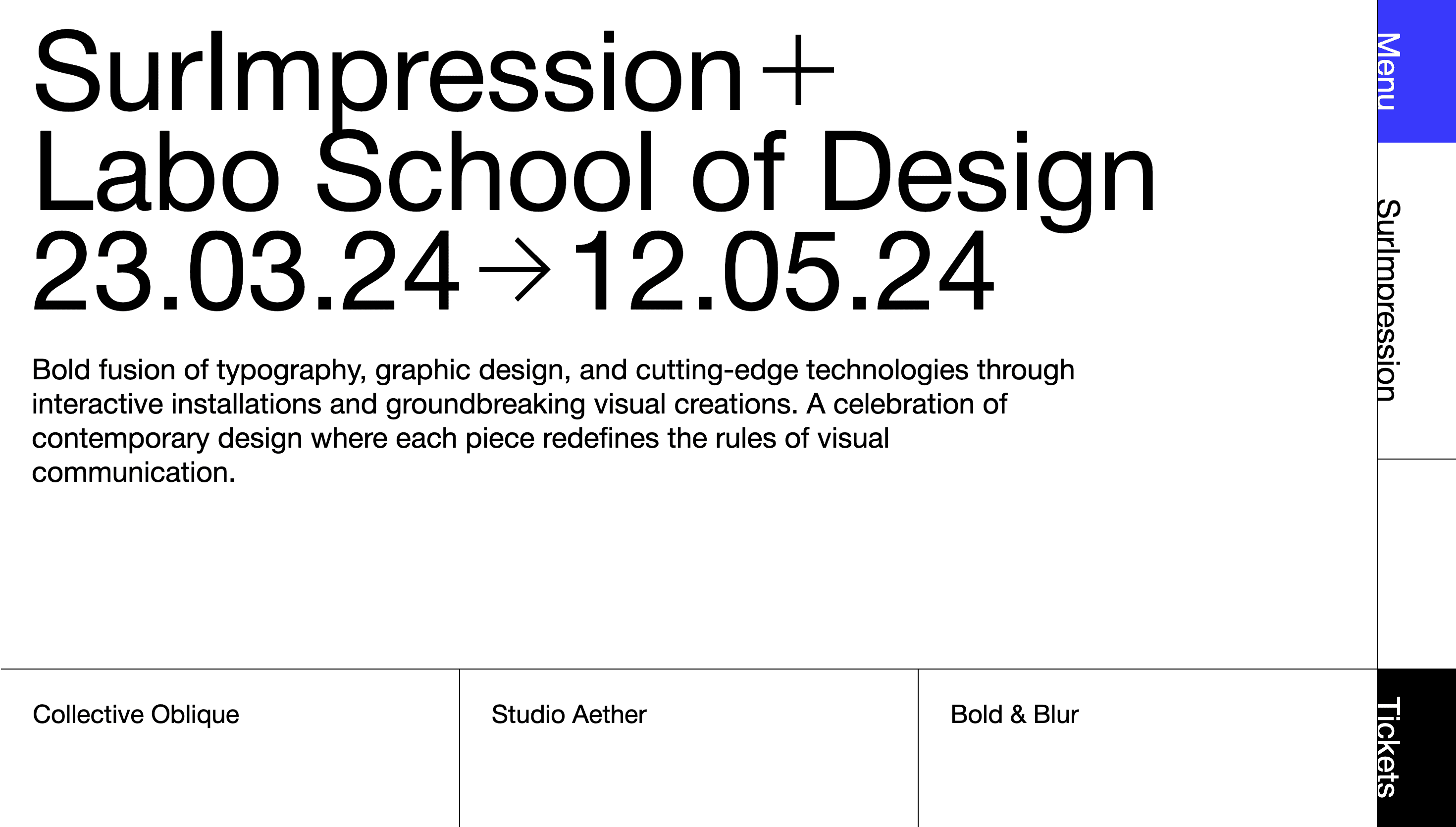 SurImpression + — Animation, Art website design