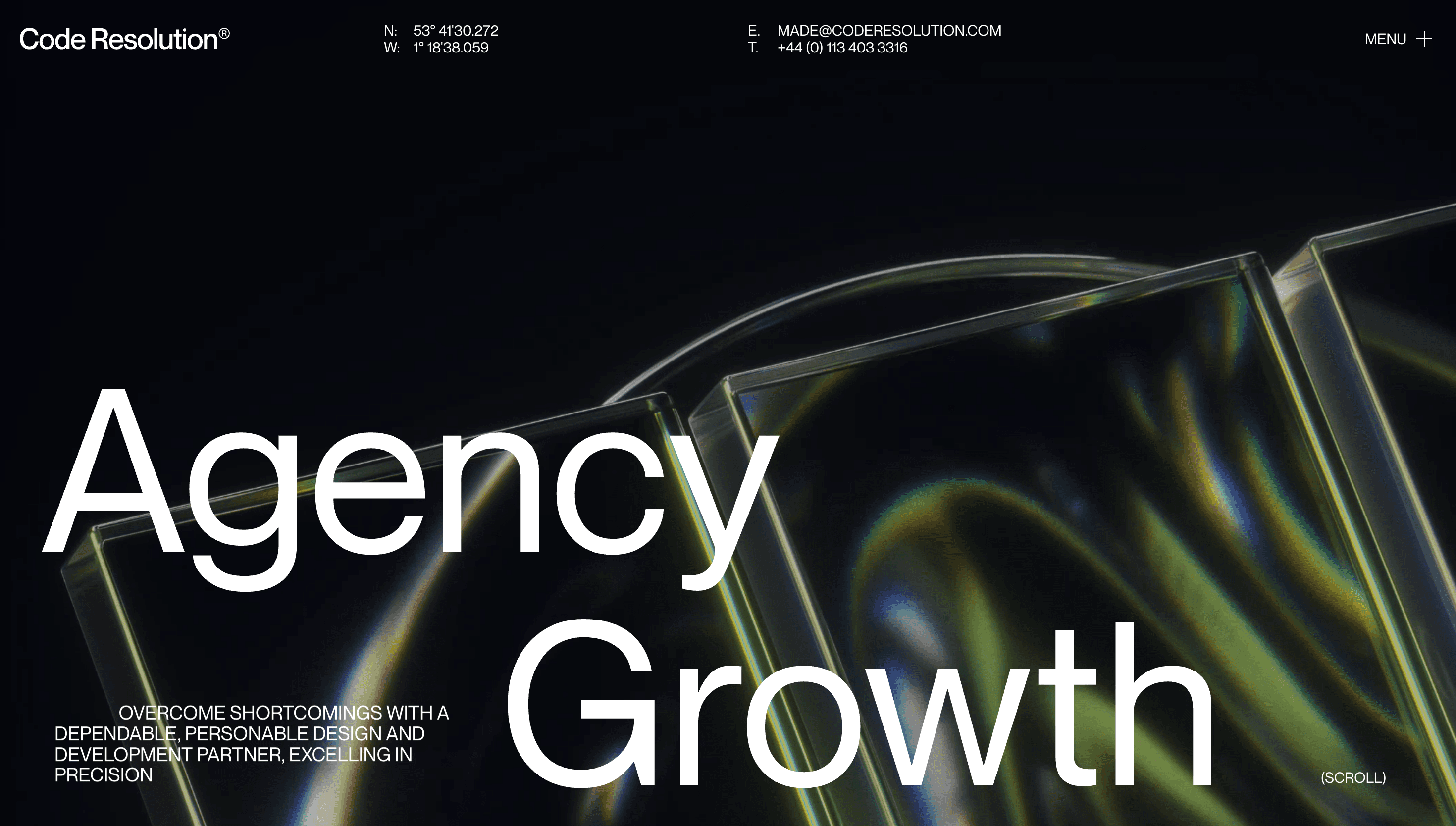 Code Resolution® — Agency, Dev website design