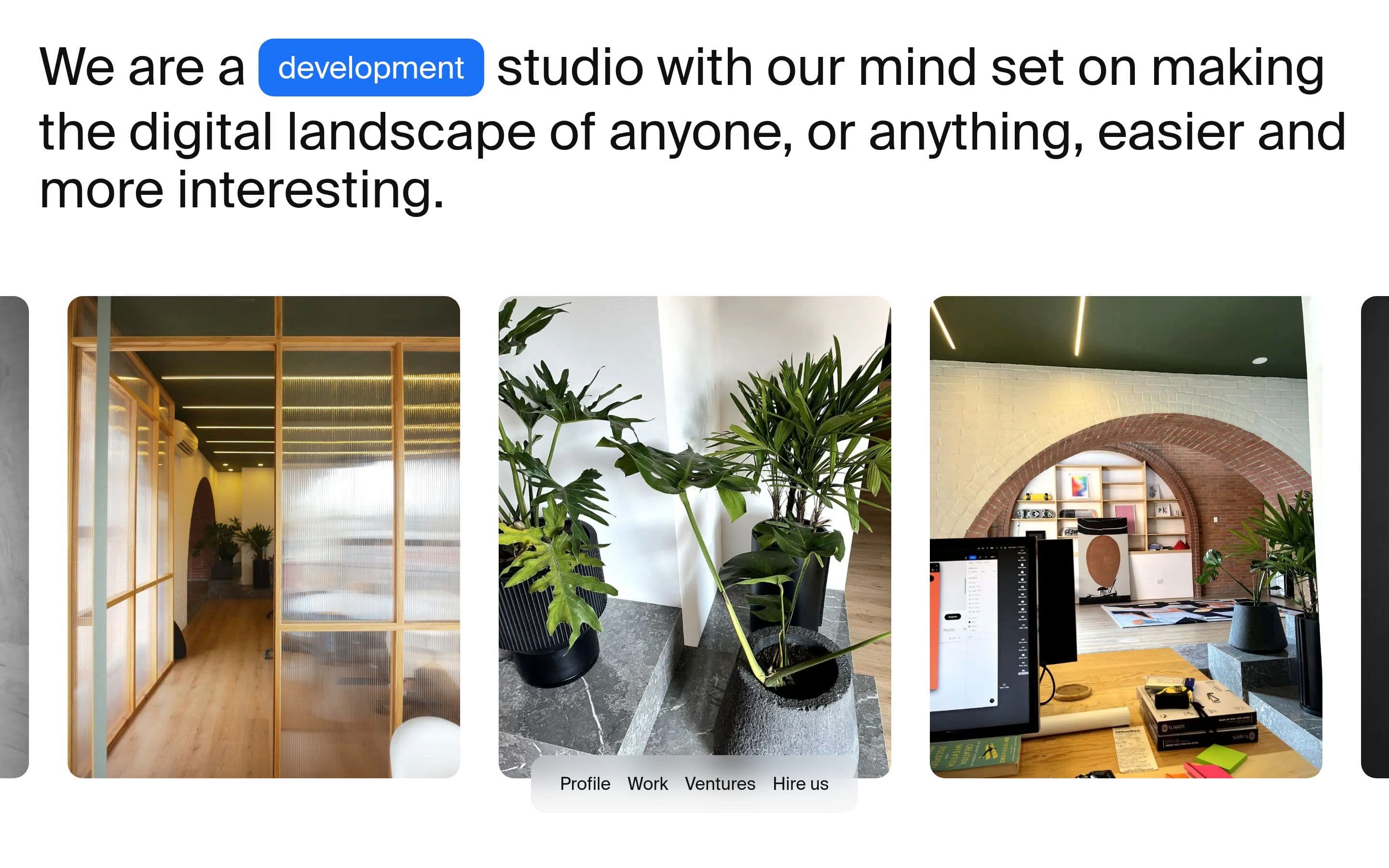 Lagom Startup Studio — Studio, Startup website design