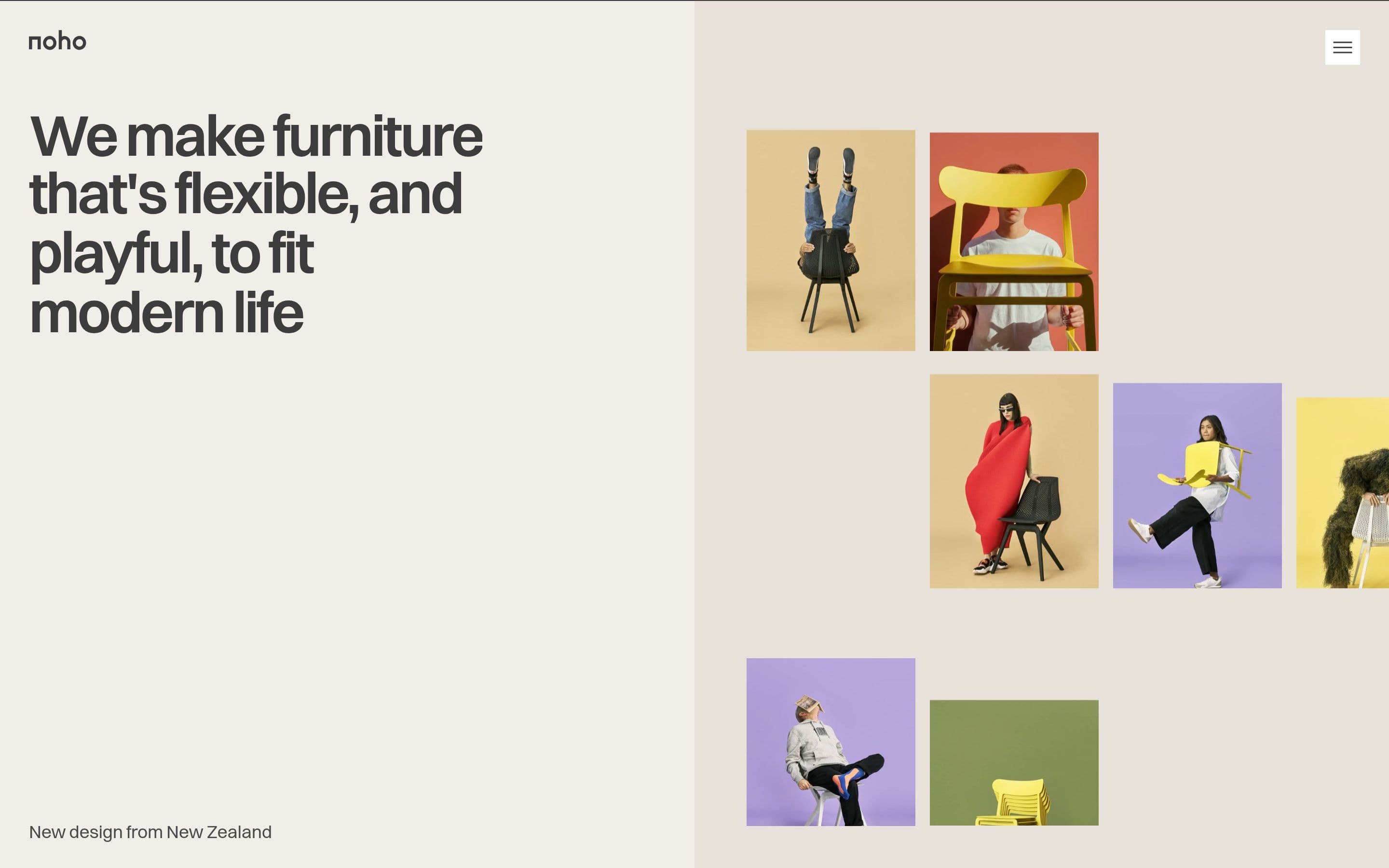 Noho — Agency, Studio website design