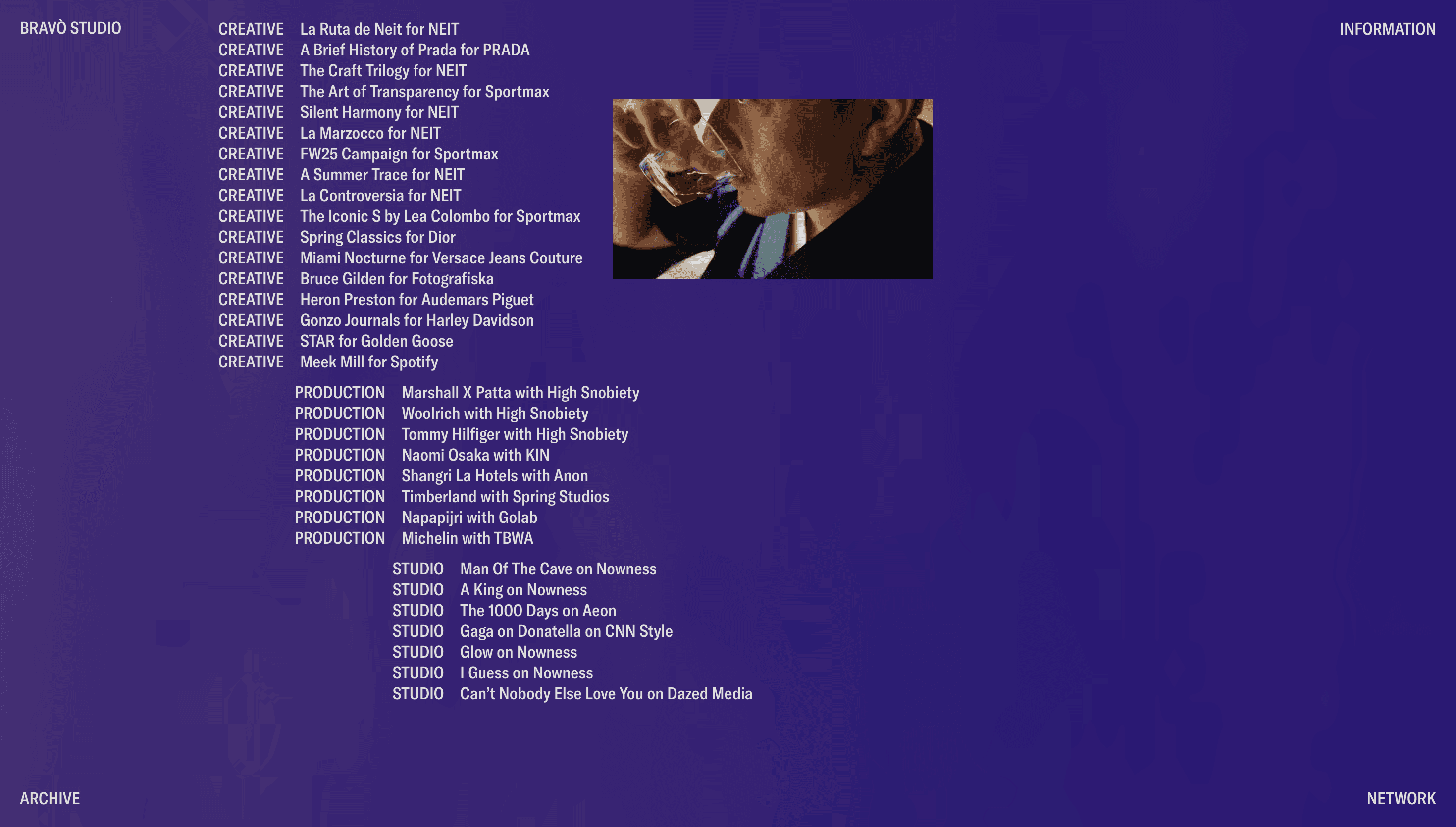 BRAVÒ STUDIO — Agency, Studio website design