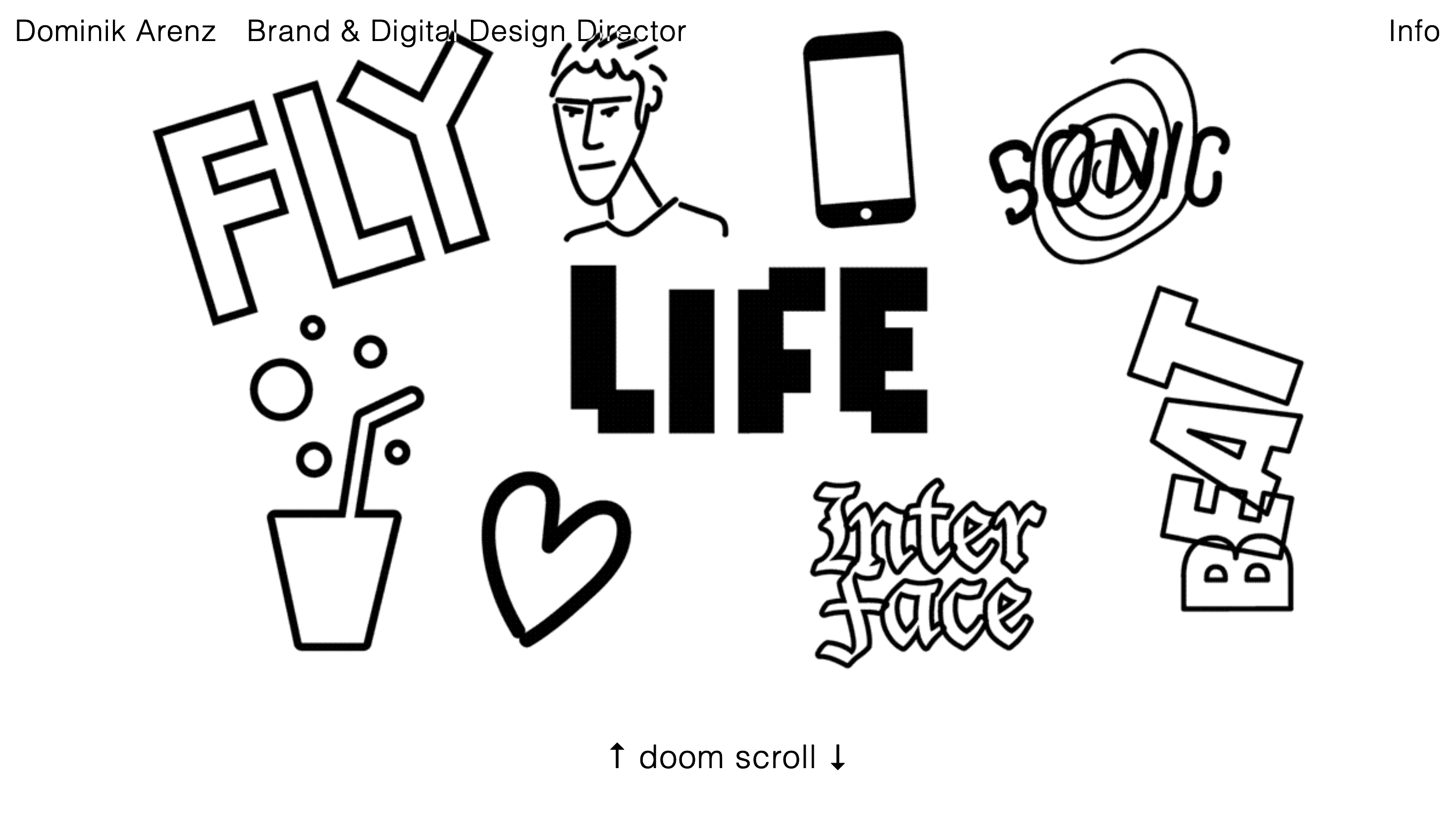 Dominik Arenz — Designer, Branding website design