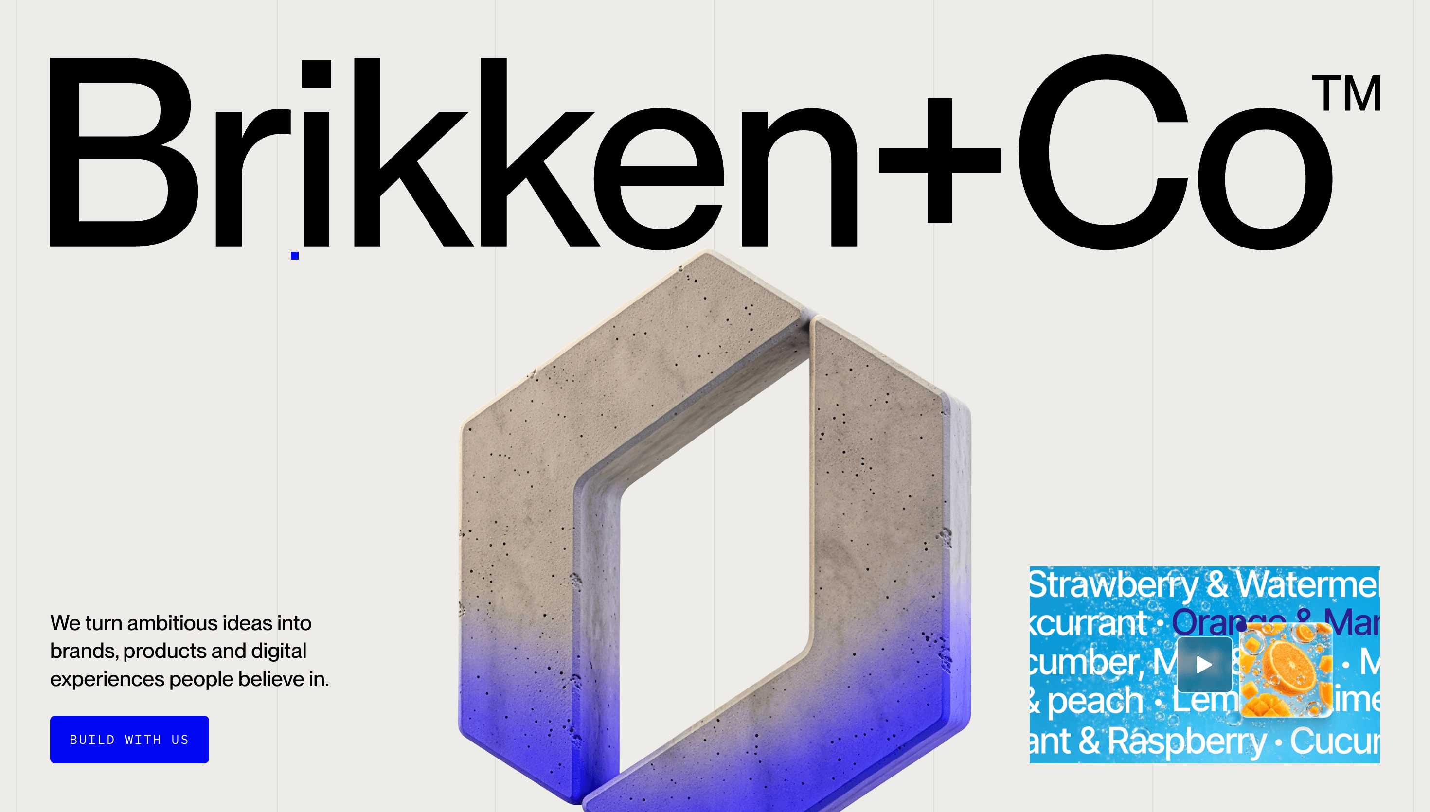 Brikken+Co — Agency, Studio website design