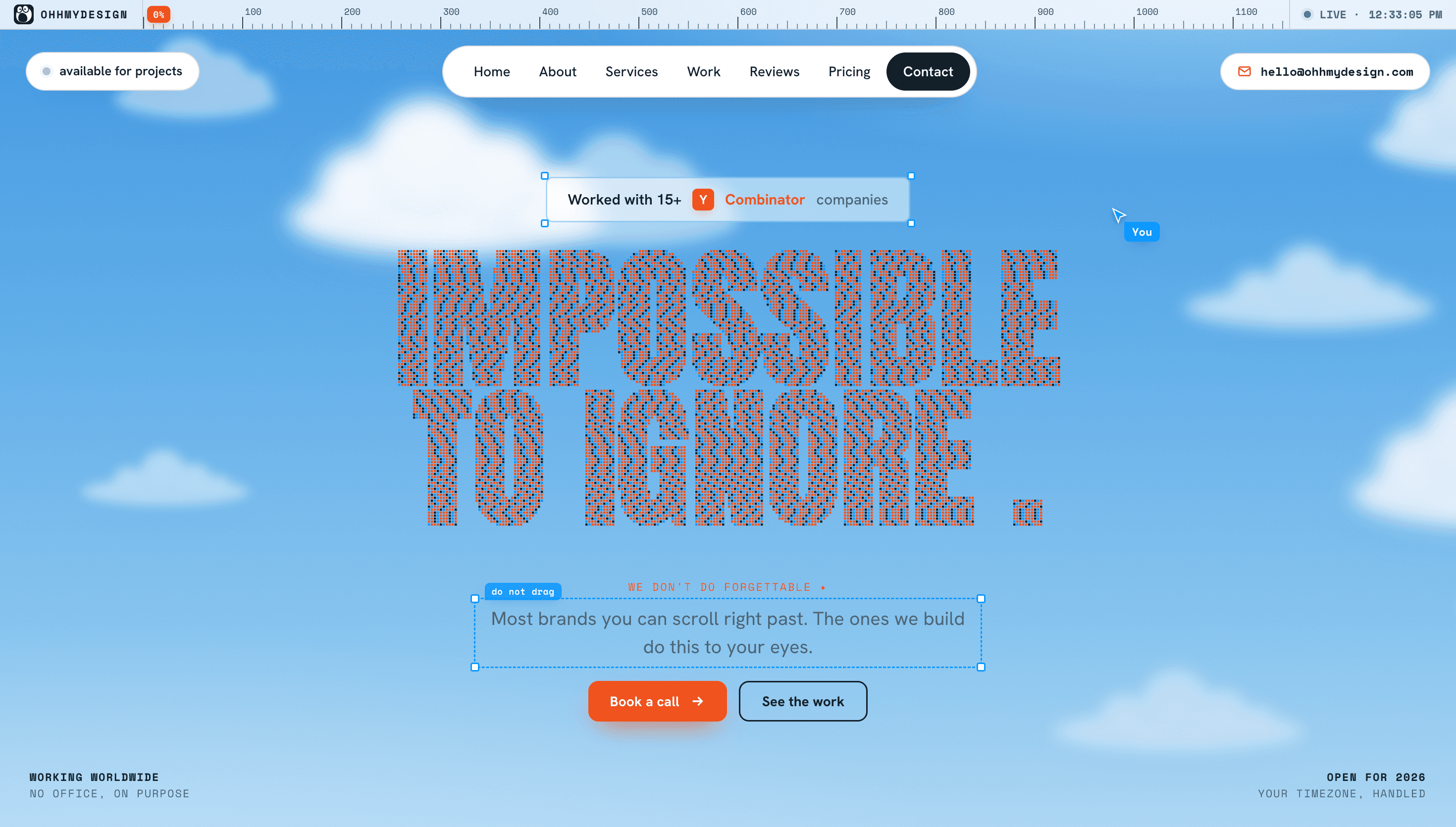 OhhMyDesign — Agency, Studio website design