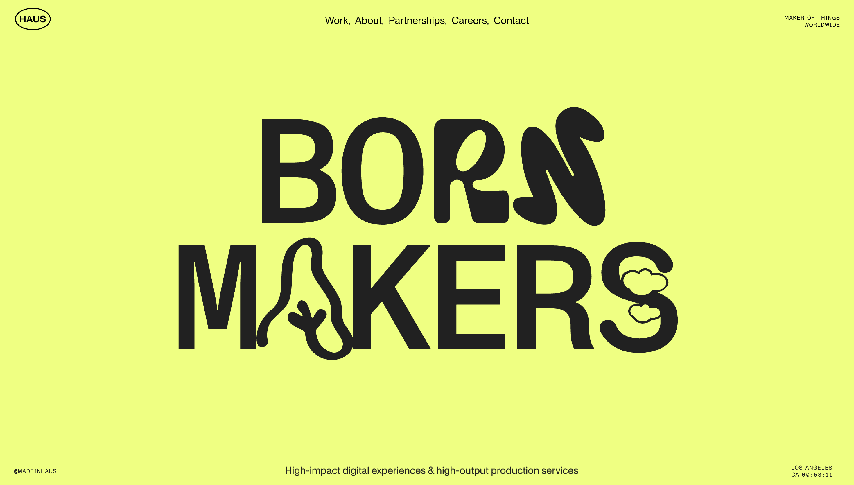 Made in Haus — Agency, Studio website design