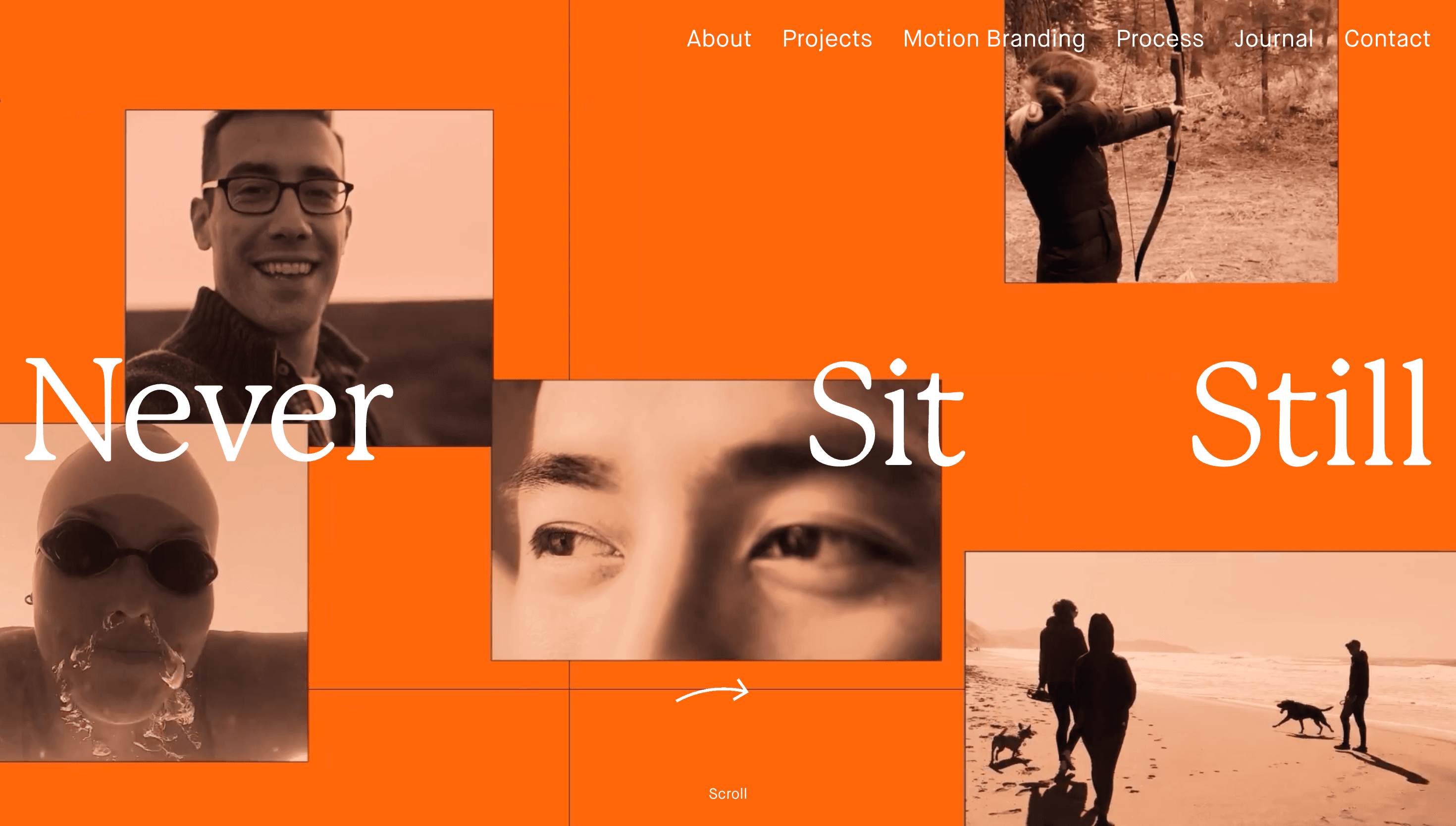 neversitstill.tv — Animation, Motion website design
