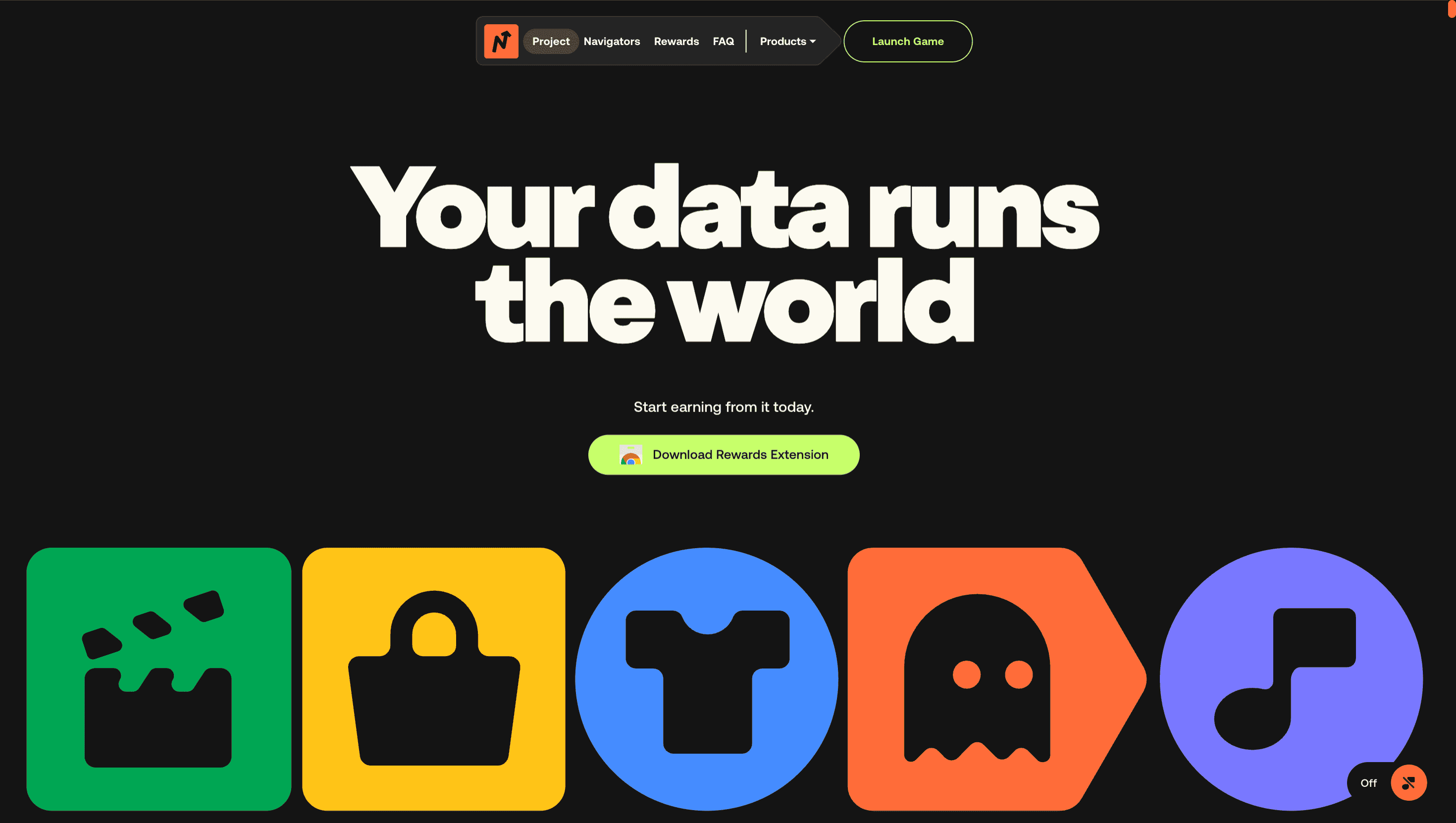 nvg8 — Motion, Dark UI website design