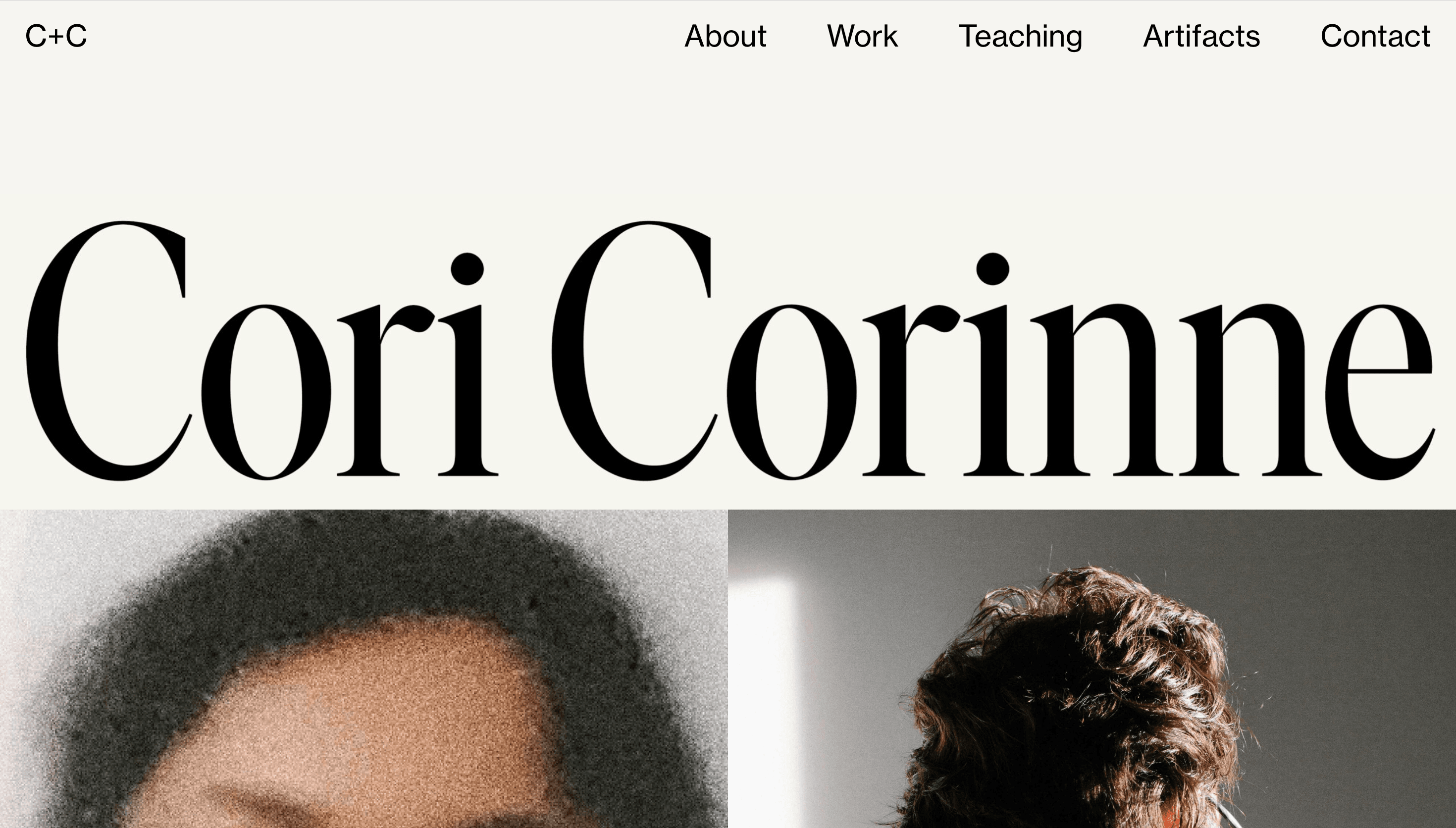 Cori Corinne — Portfolio, Animation website design