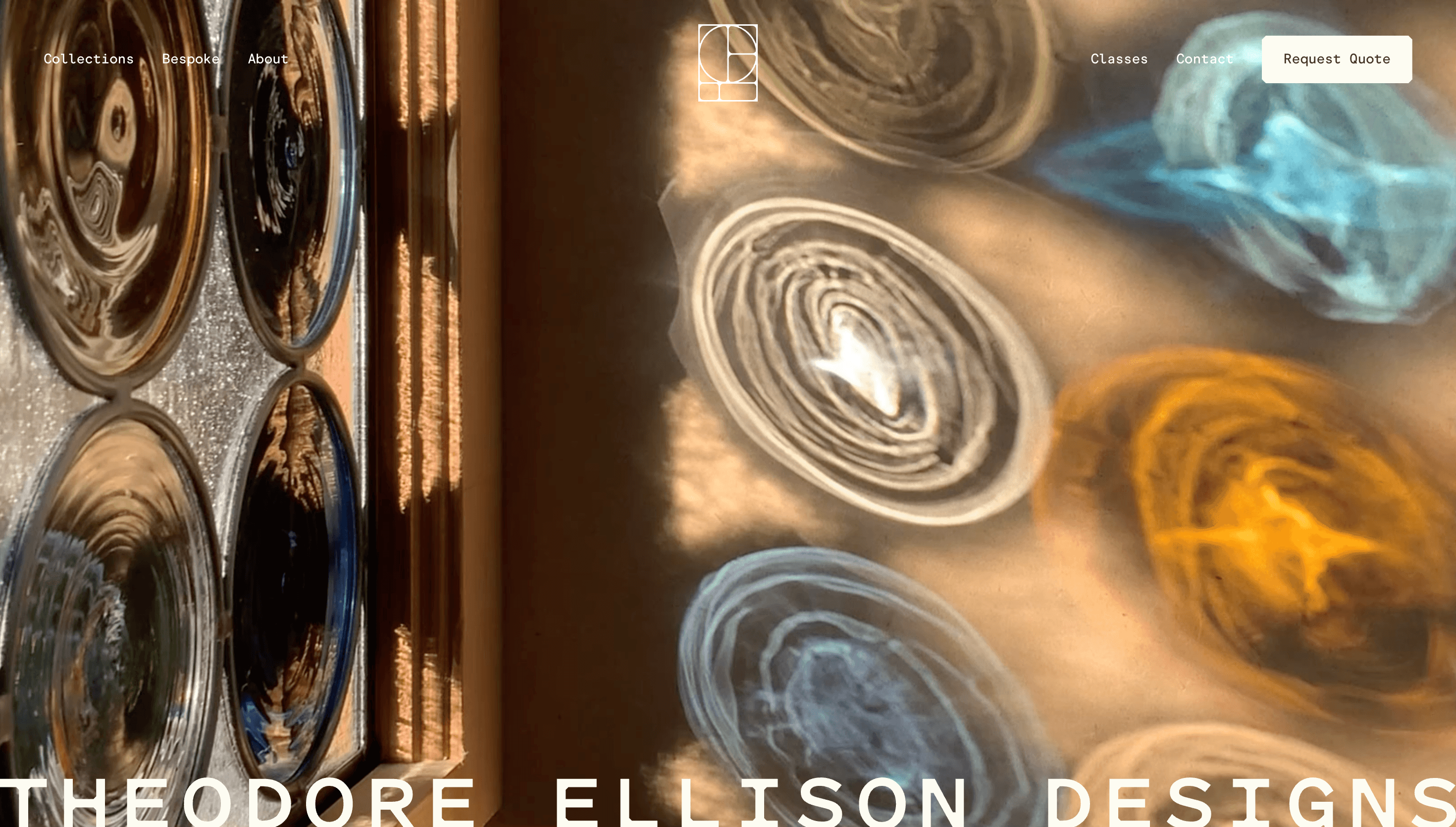 Theodore Ellison Designs — Art, Designer website design