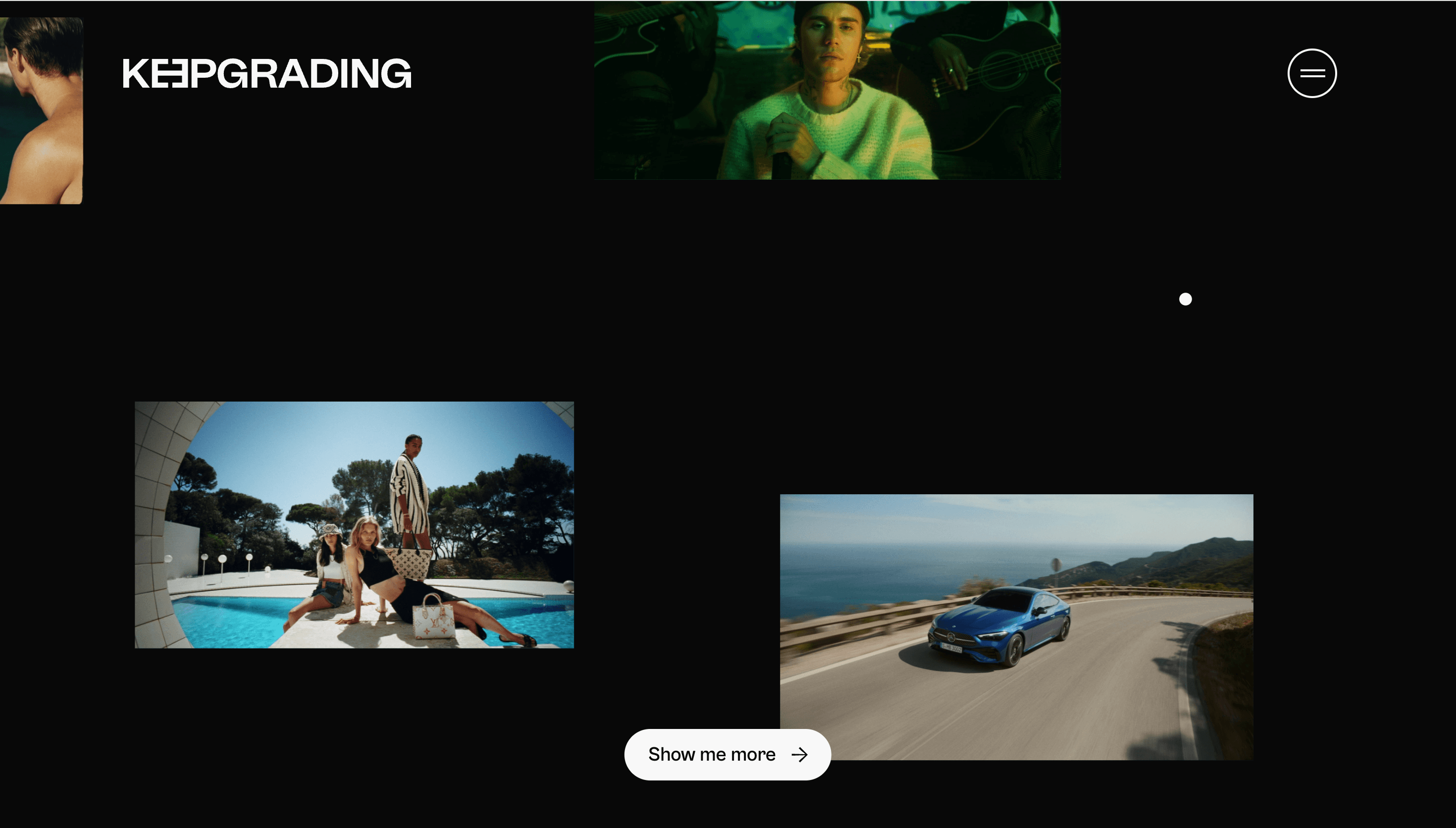 KeepGrading — Agency, Studio website design