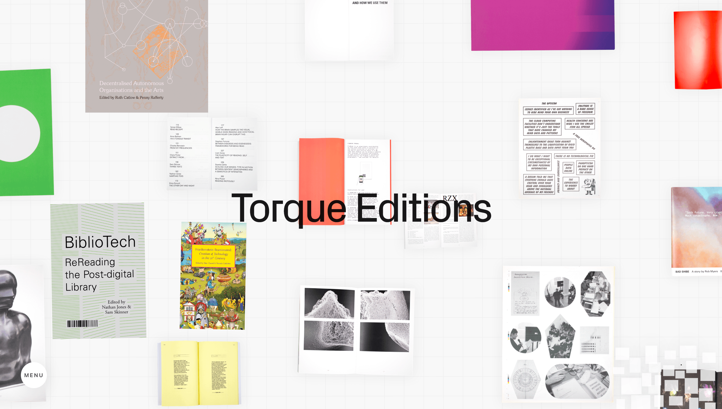 Torque Editions — Art, Tech website design