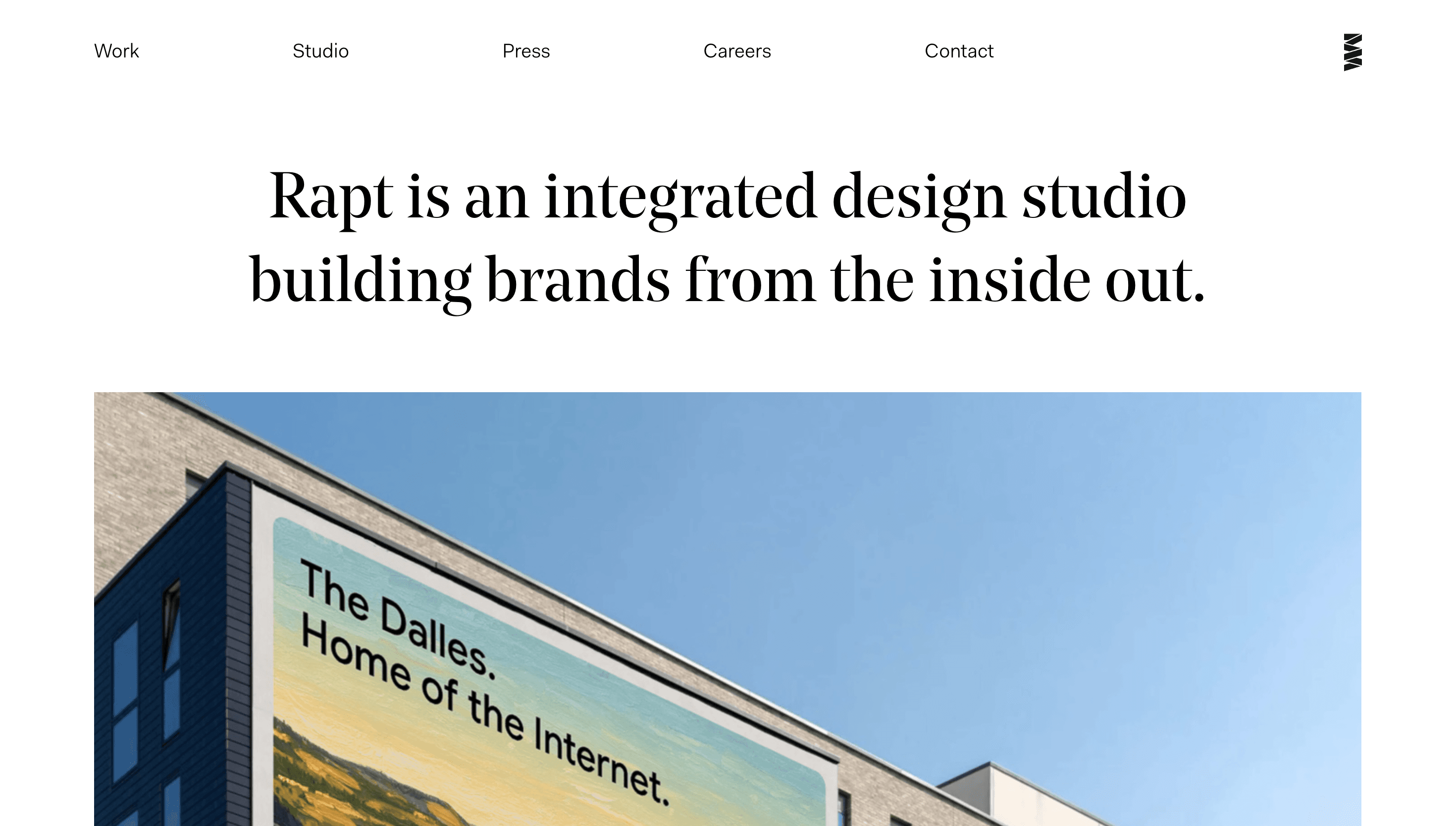 Rapt Studio — Agency, Studio website design