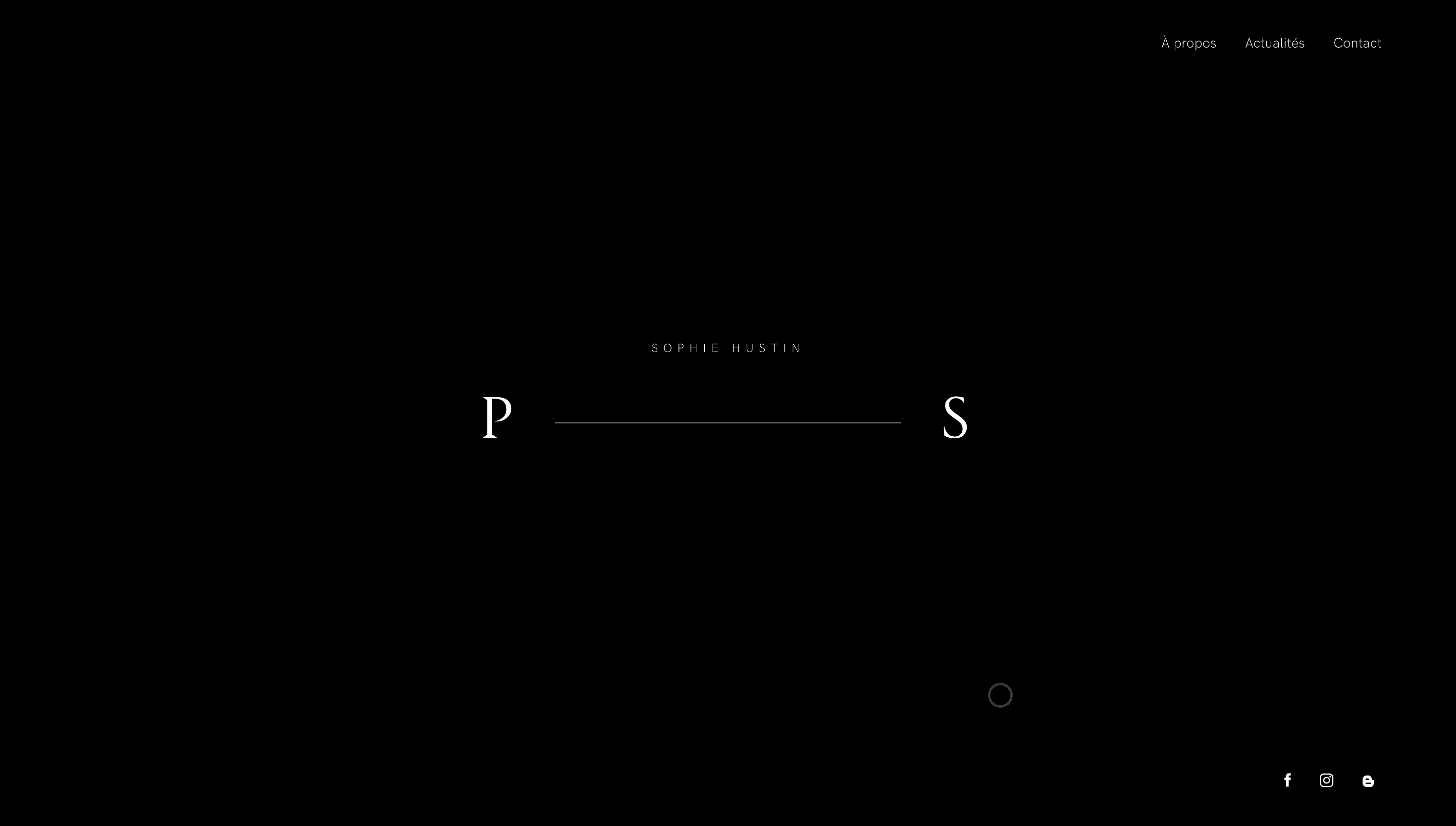 Sophie Hustin — Art, Portfolio website design