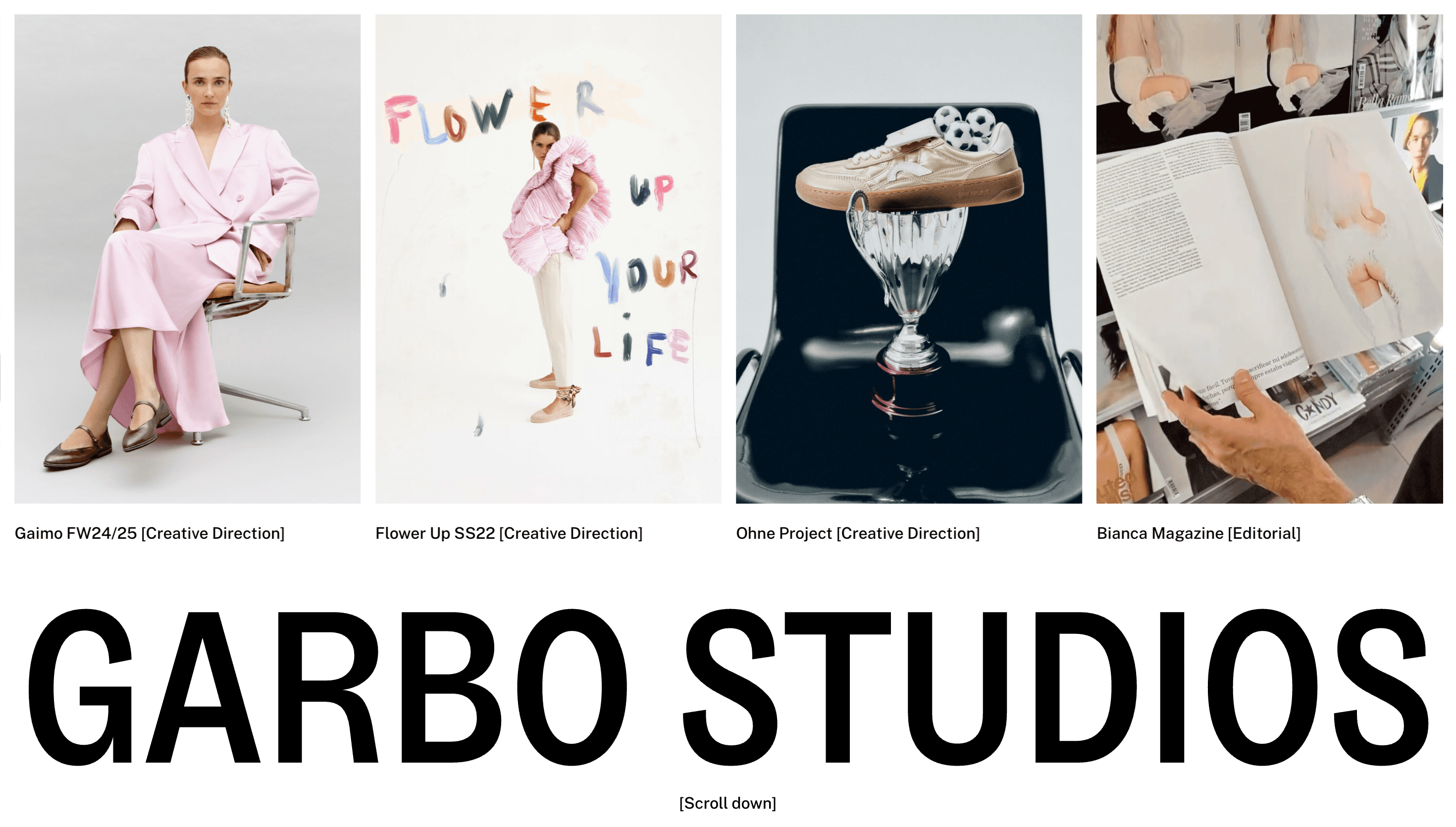 GARBO STUDIOS — Agency, Studio website design